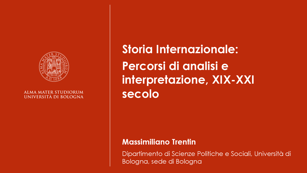 Storia internazionale - Docsity