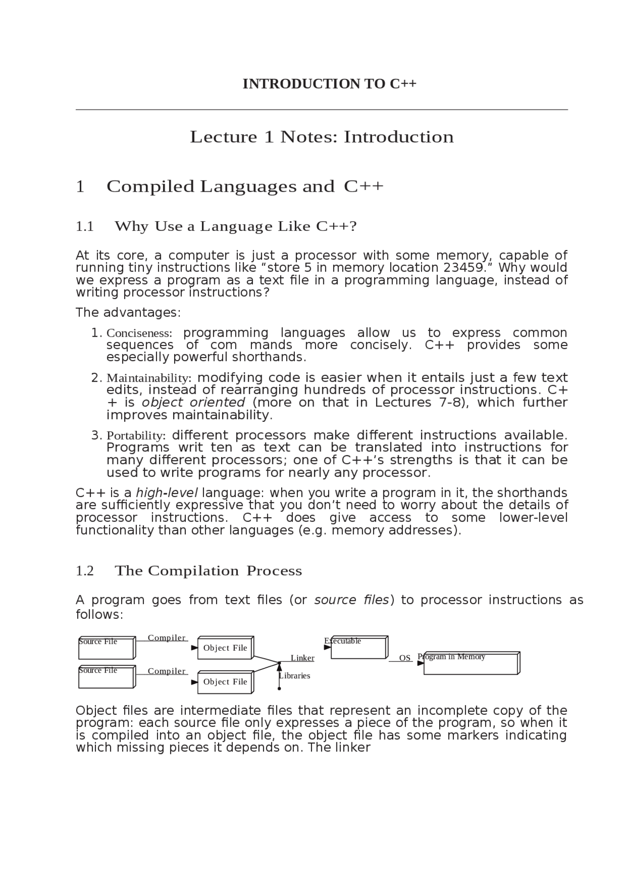 Programming notes for ict - Docsity