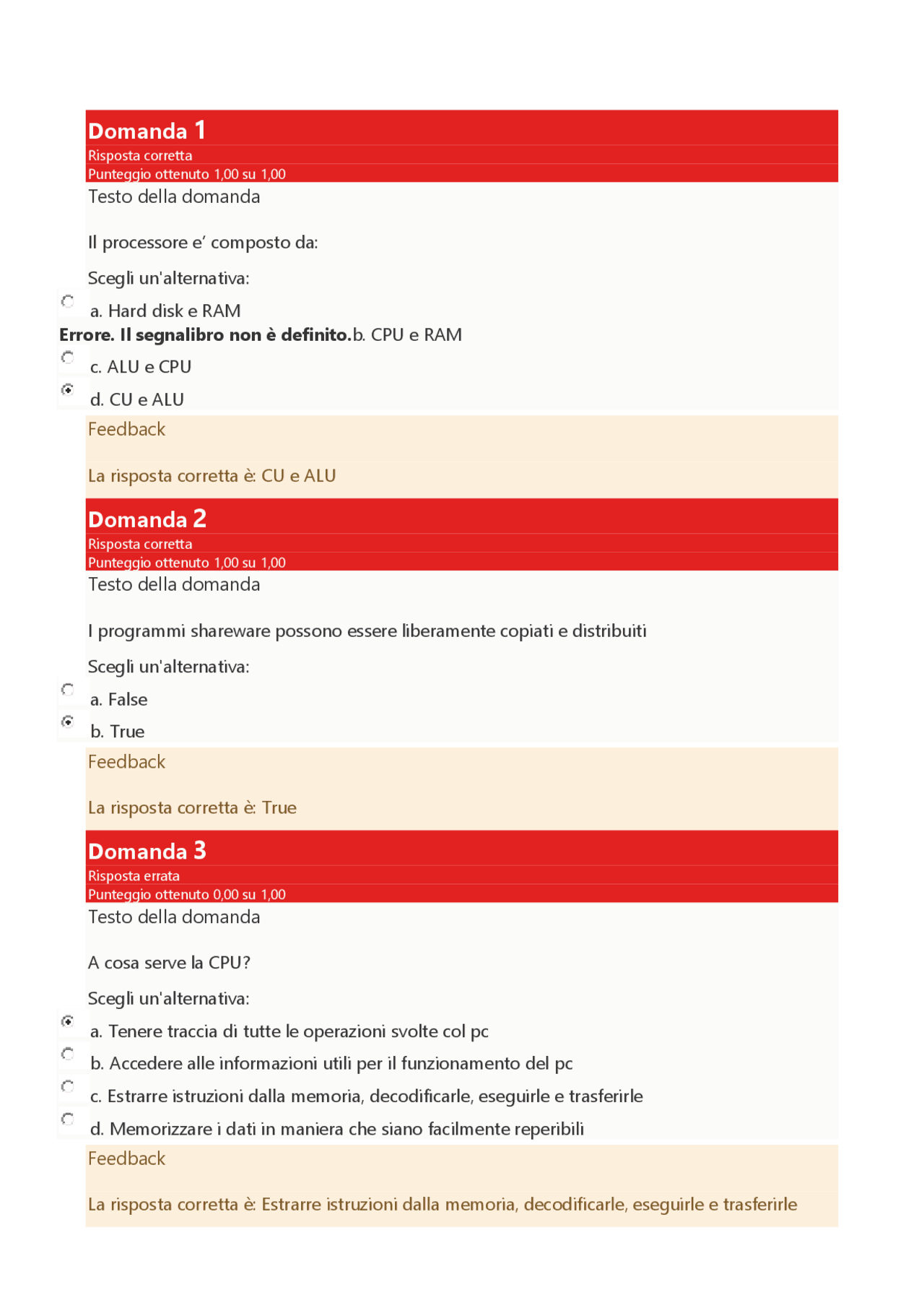 EIRFASS MODULO 1 - TUTTE LE DOMANDE AGGIORNATE 2021 - Docsity