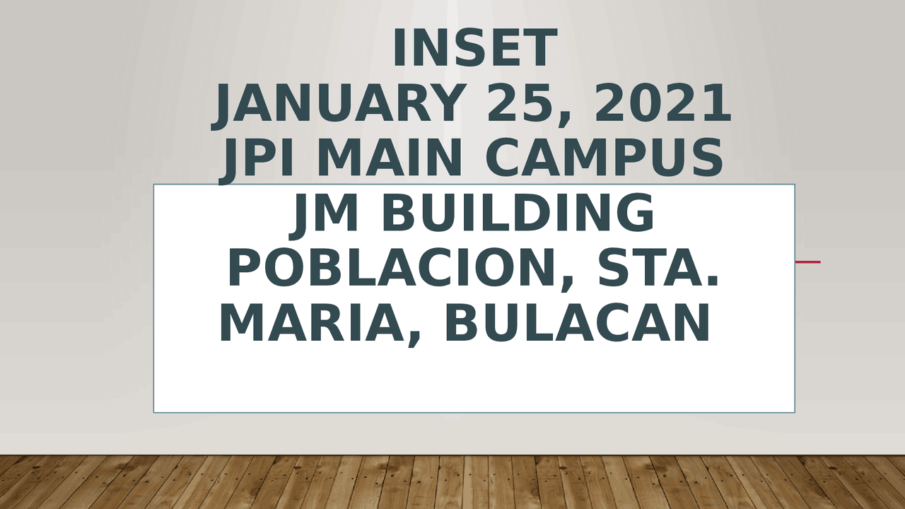 Inset program Technology - Docsity