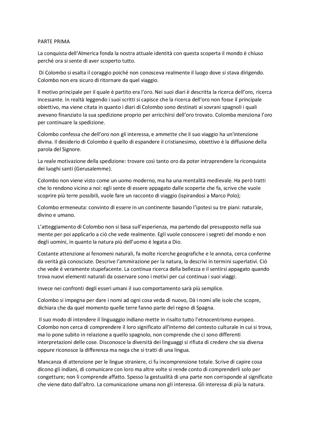 Riassunto Todorov La conquista dell'America, il problema dell'altro Docsity Riassunto Todorov La conquista dell'America, il problema dell'altro Docsity