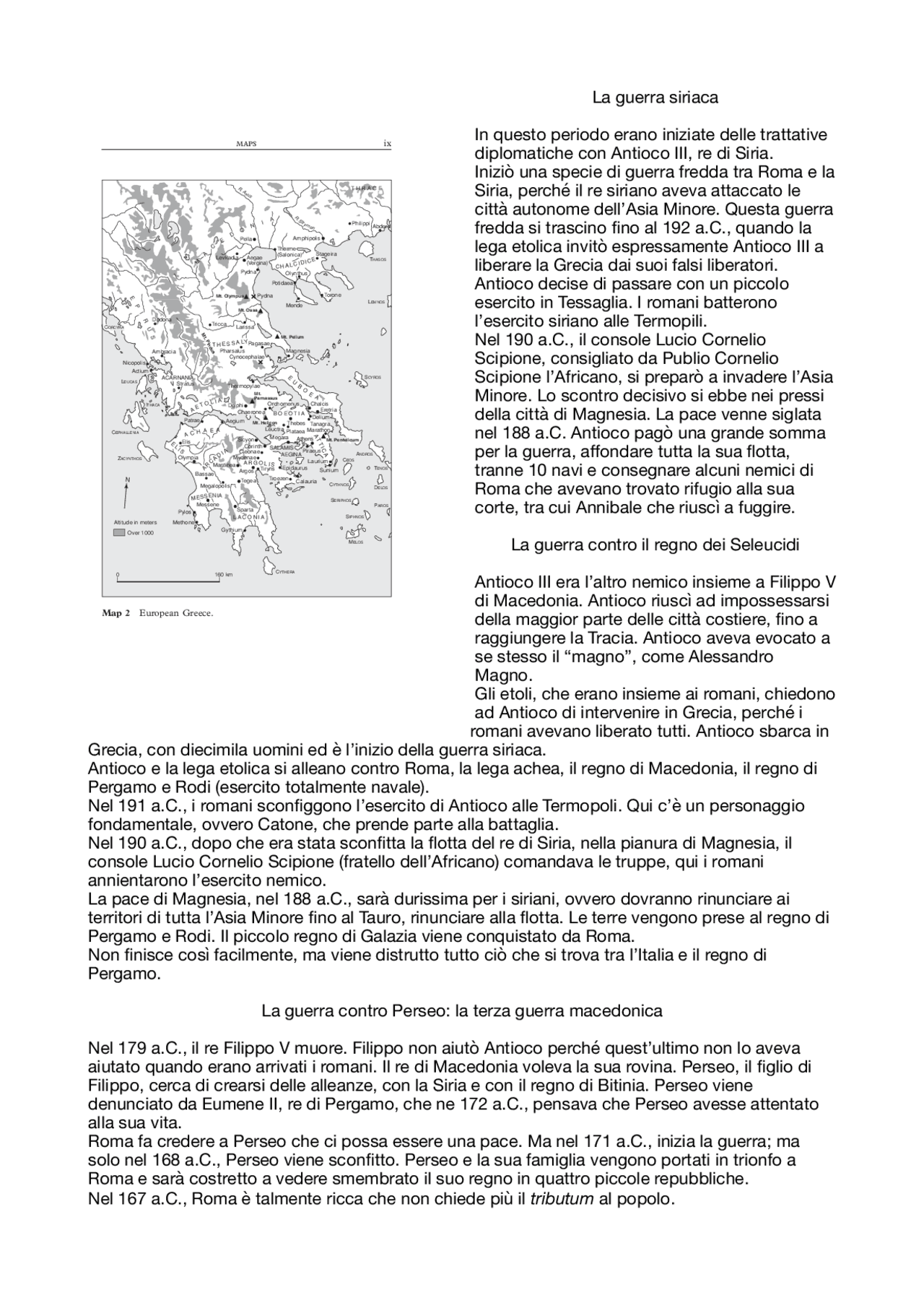 Guerra siriaca Terza guerra macedonica Docsity