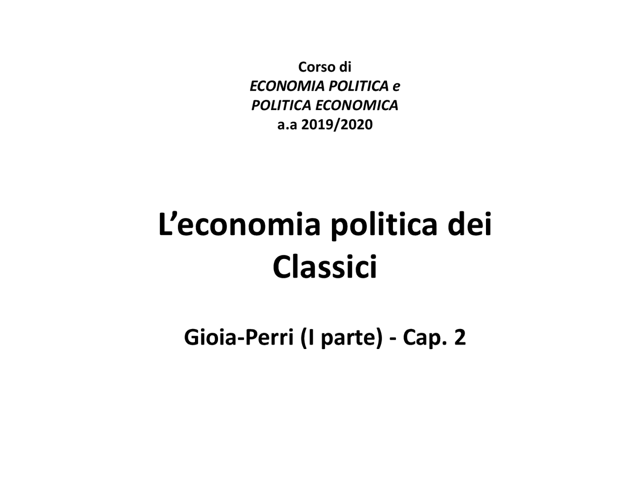 Appunti economia politica Dispense di Economia Politica Docsity