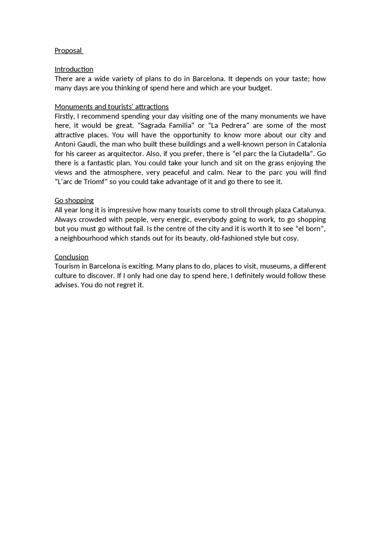 English proposal Writing - Docsity