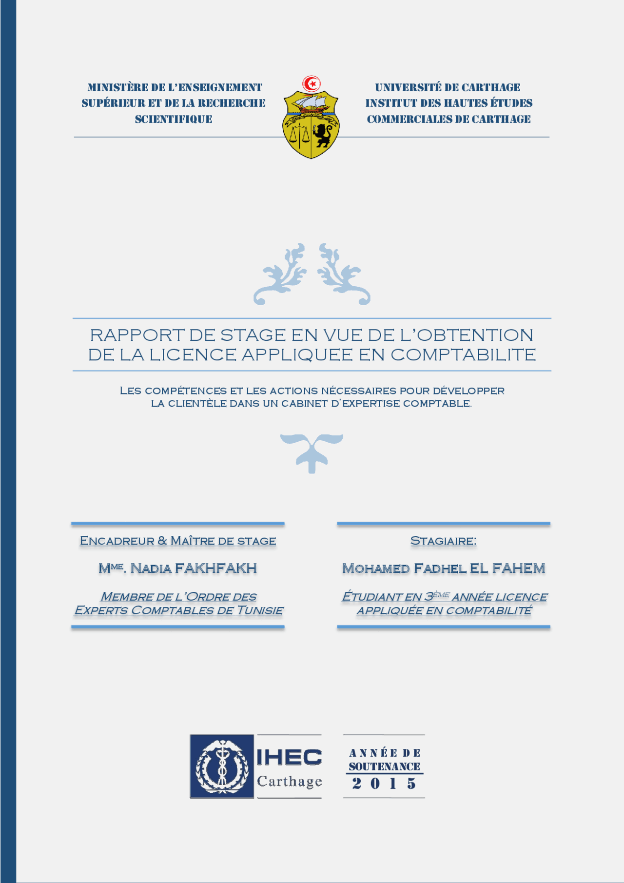 Rapport Pfe Exemple: Rapport Pfe Exemple Word – SRYSF