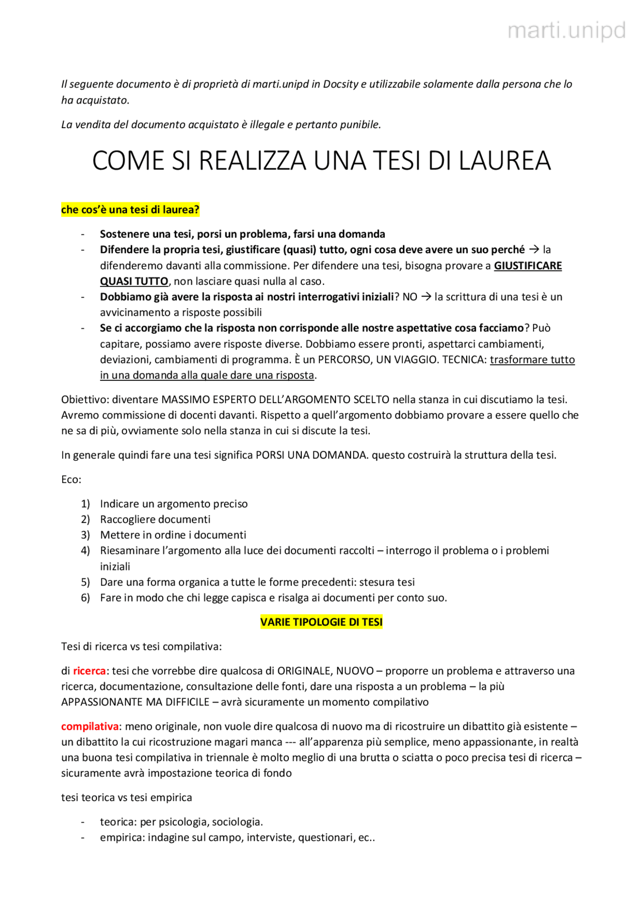 Come Si Fa Una Tesi Di Laurea - Umberto Eco