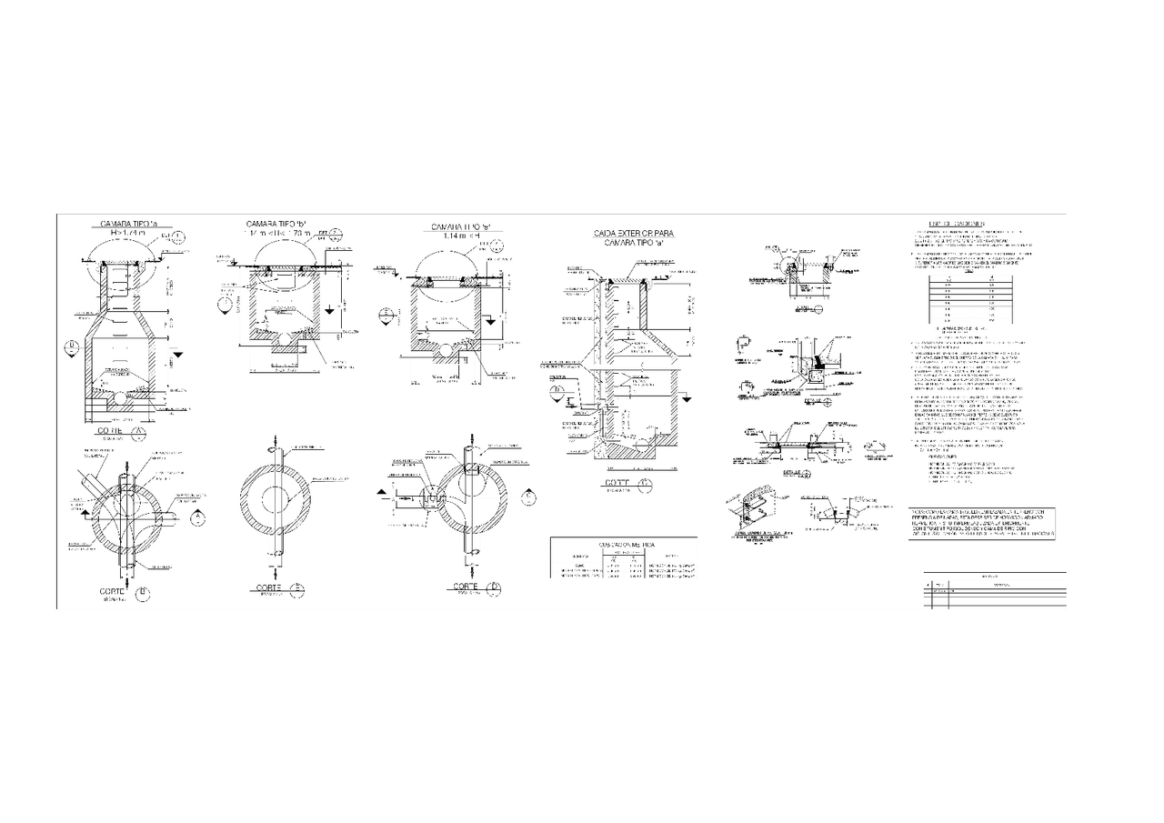 Detalle - Cámara de Inspección - Tipo A, B y E | Esquemas y mapas ...