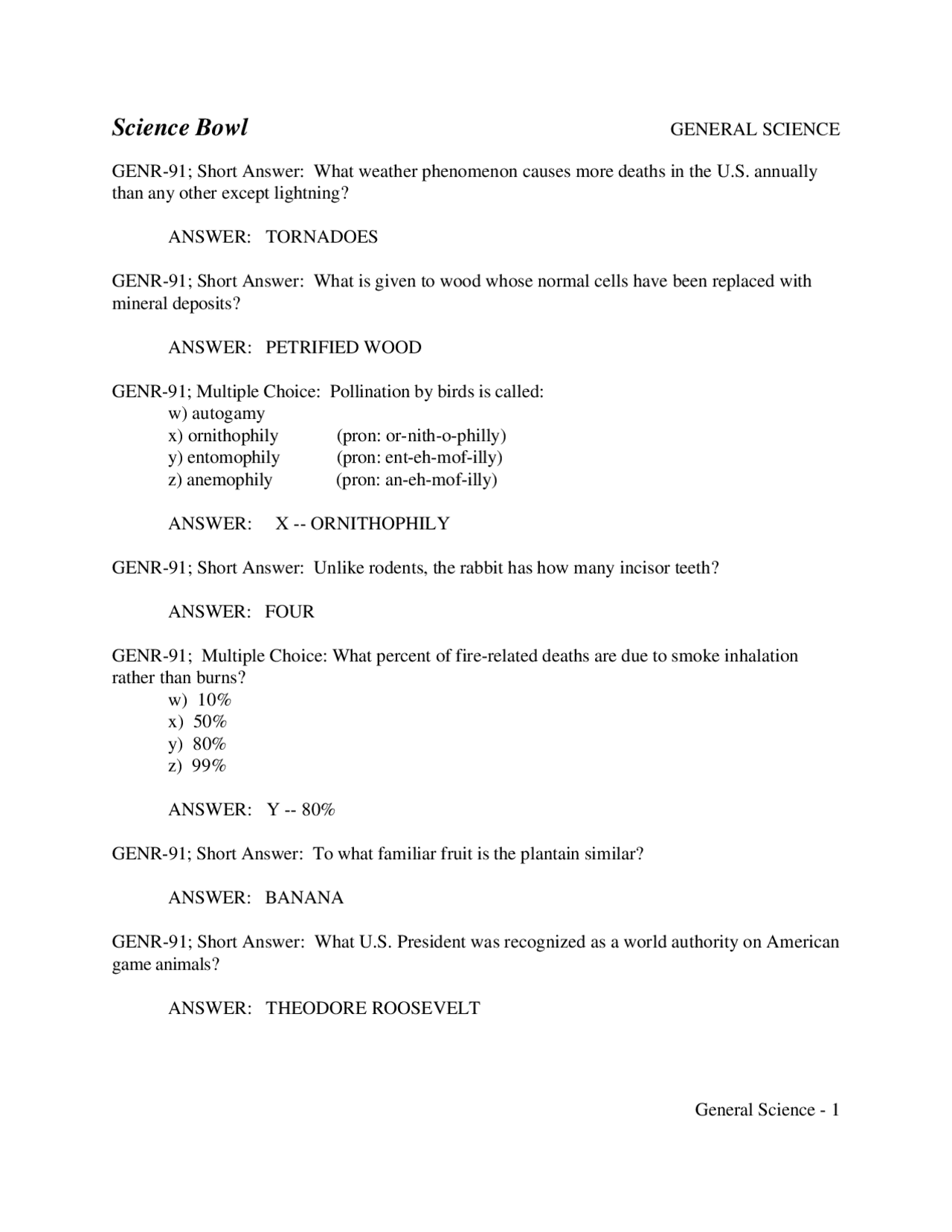 Science PDF answer key to worksheet | Assignments Environmental science ...