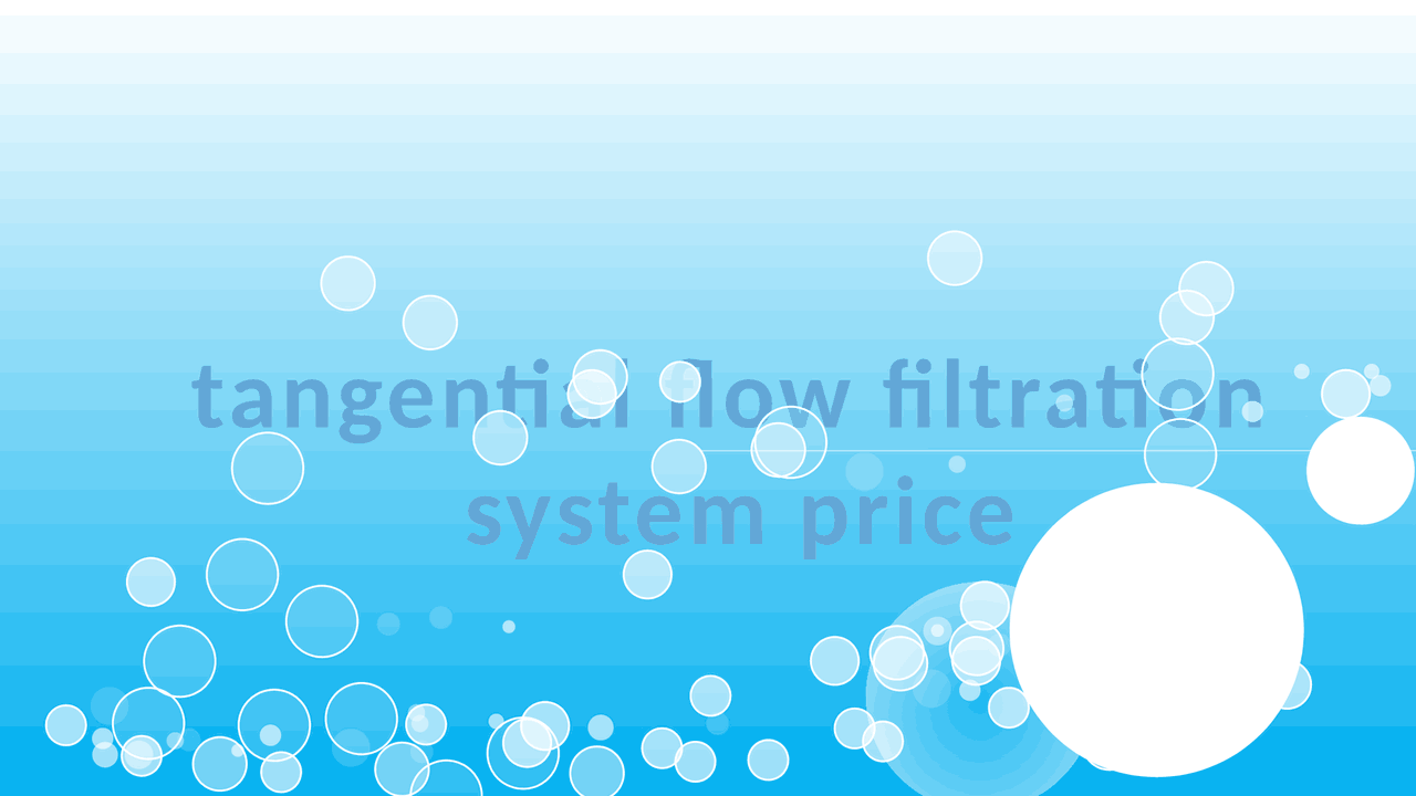 Tangential flow filtration system price Docsity