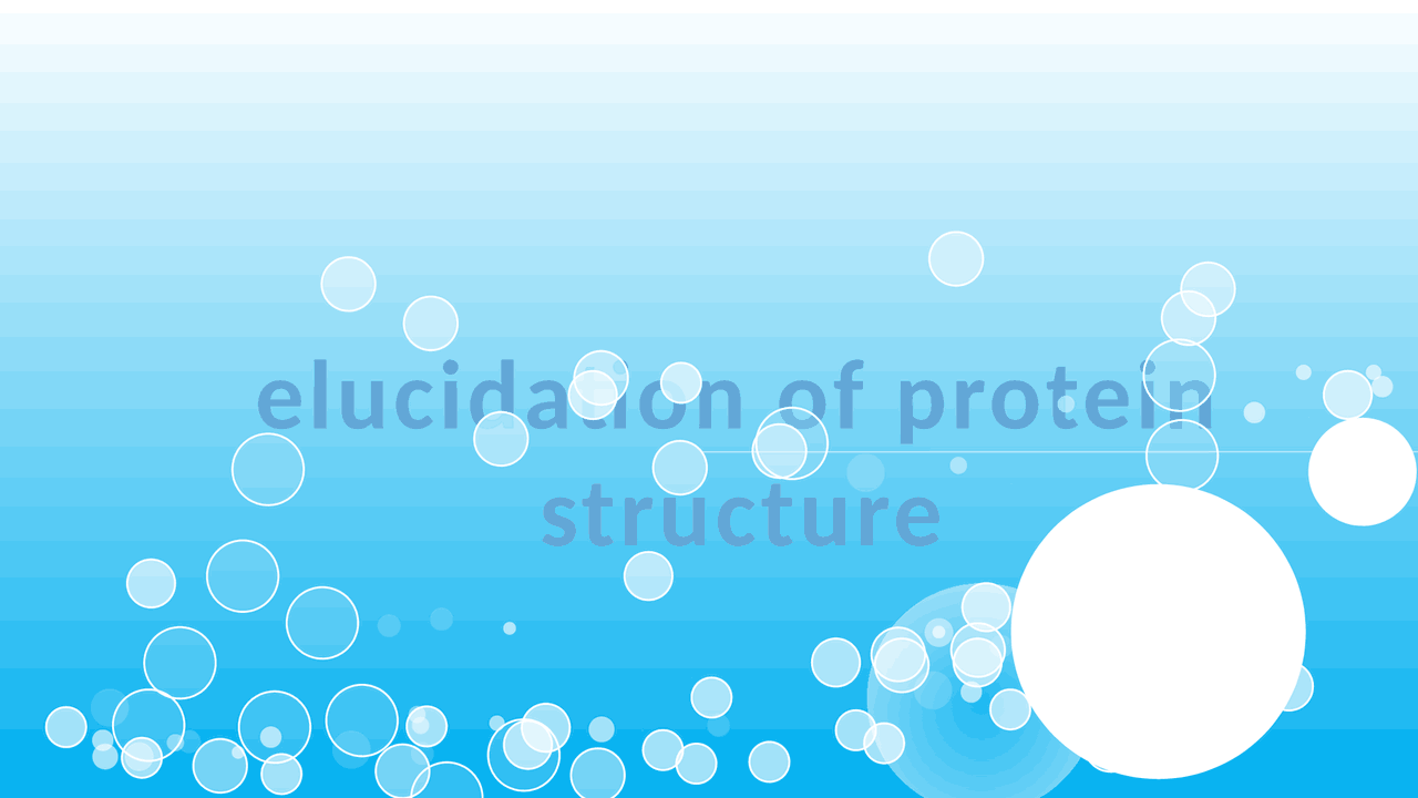 Elucidation of protein structure Docsity
