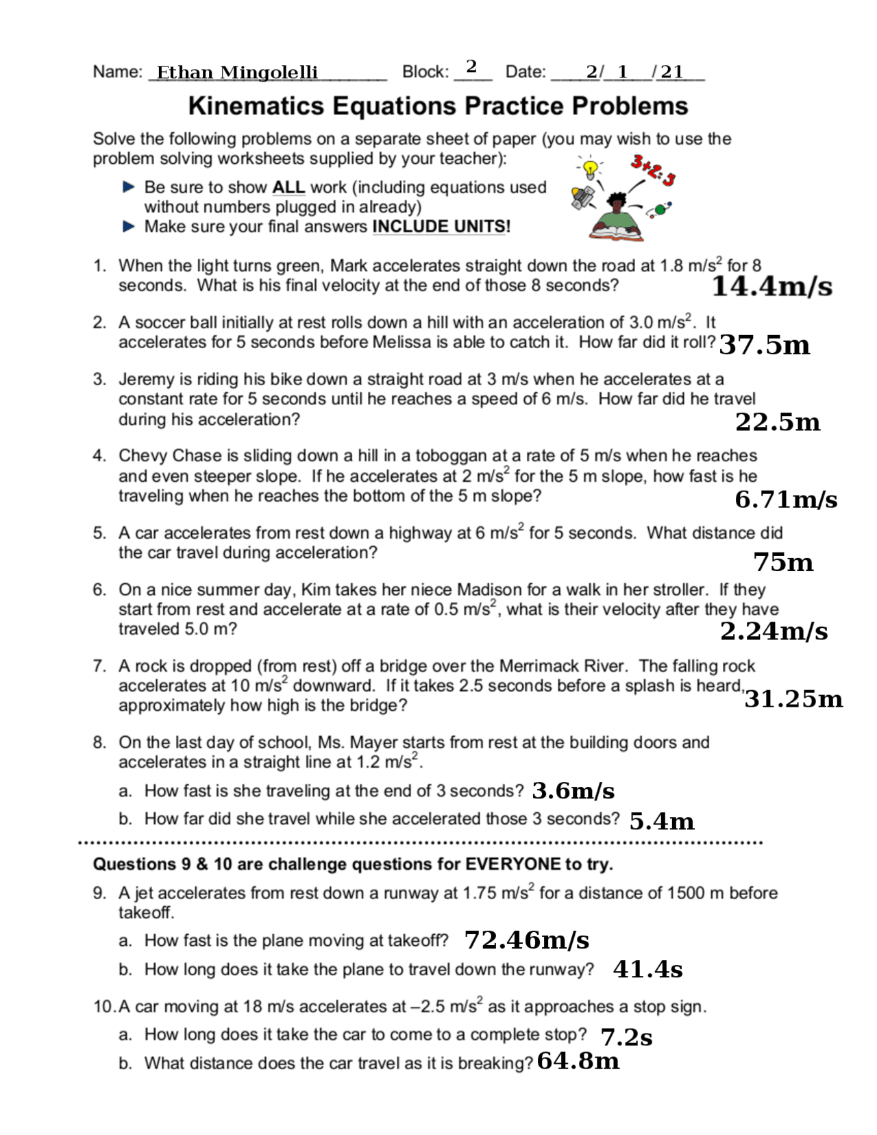 Feed the Monkey (Projectile Motion) | Assignments Physics ...
