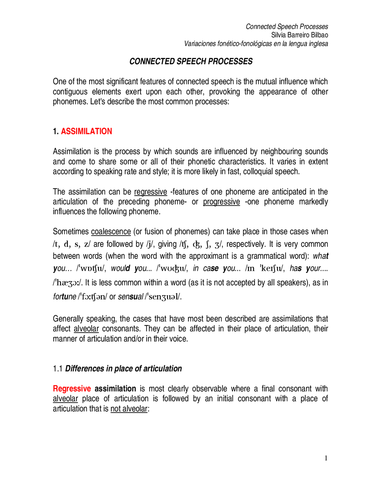 CONNECTED SPEECH connected-speech-exercises-docsity