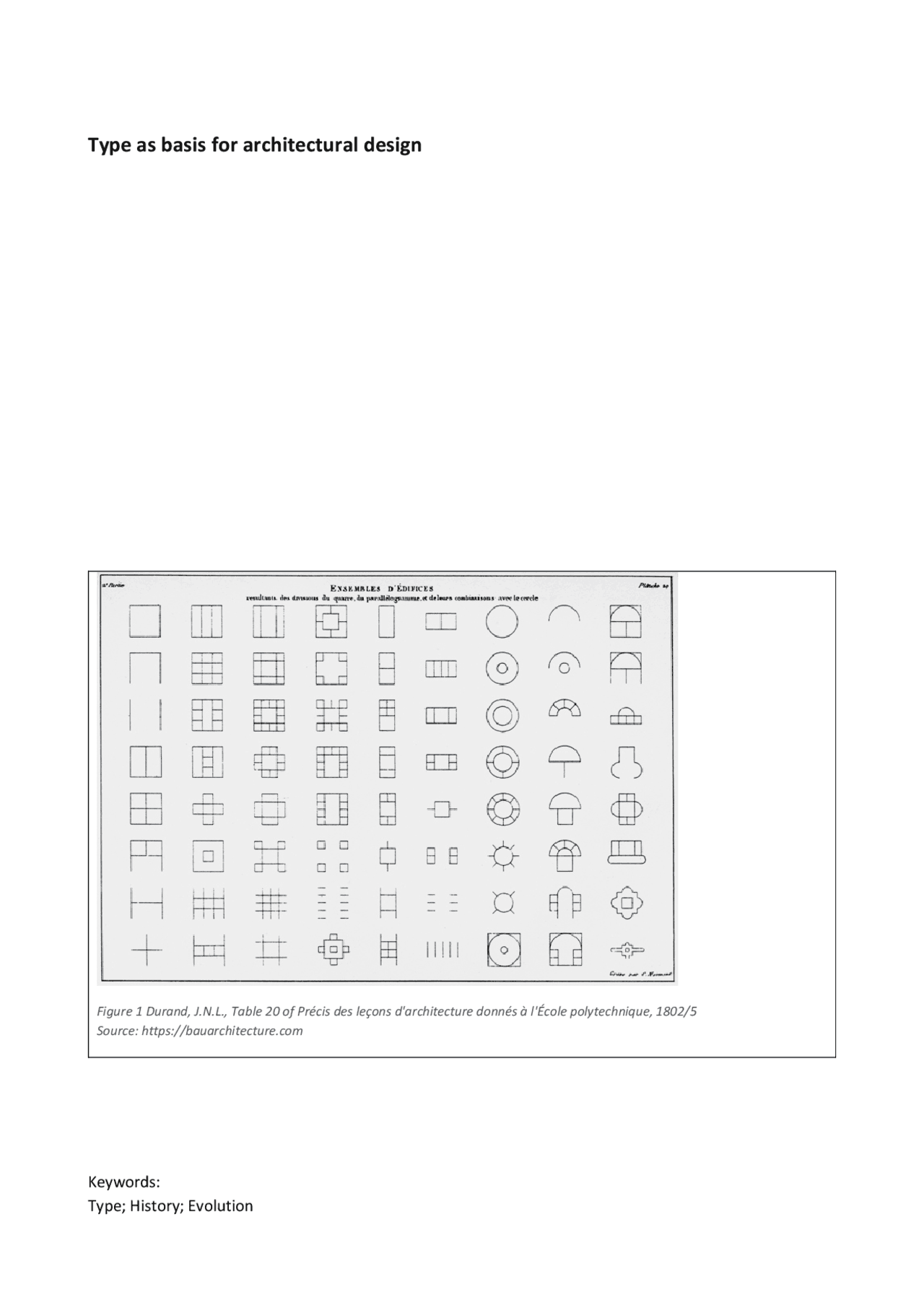 How typology influences architecture - Docsity
