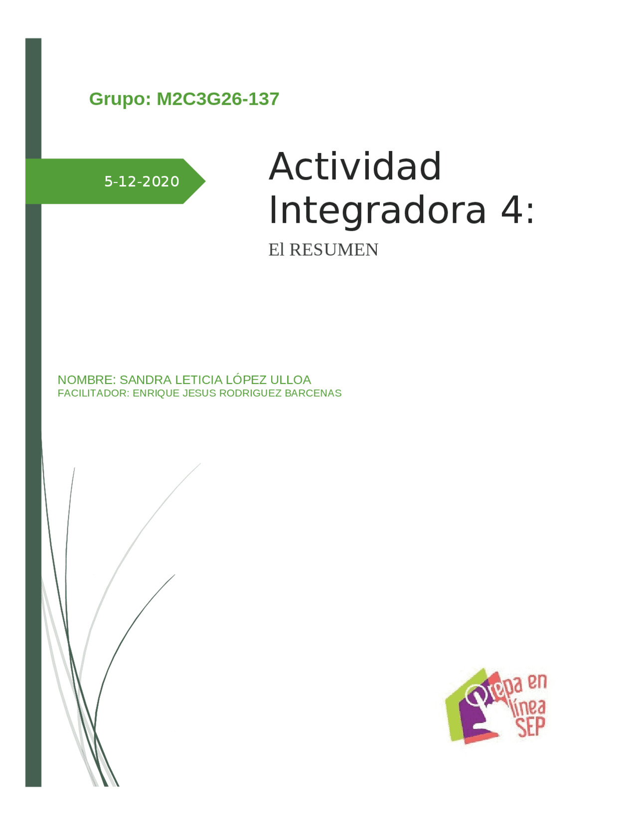Actividad Integradora 4 Modulo 2 Docsity