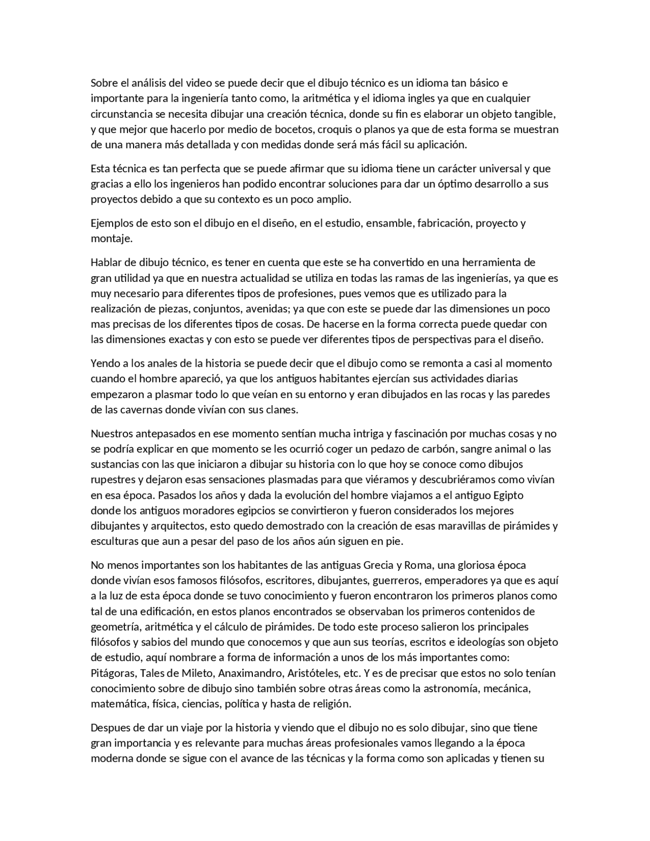 ANALISIS DE INTRODUCCION AL DIBUJO TECNICO - Docsity