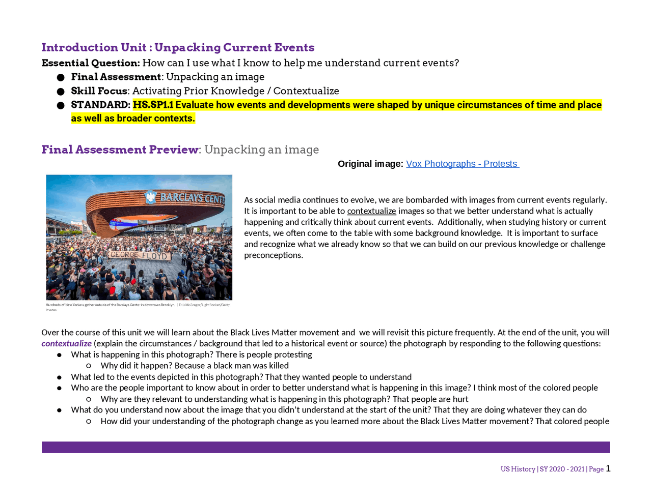 Introduction Key Idea Big Idea Introduction to Key Terms Practice - Docsity