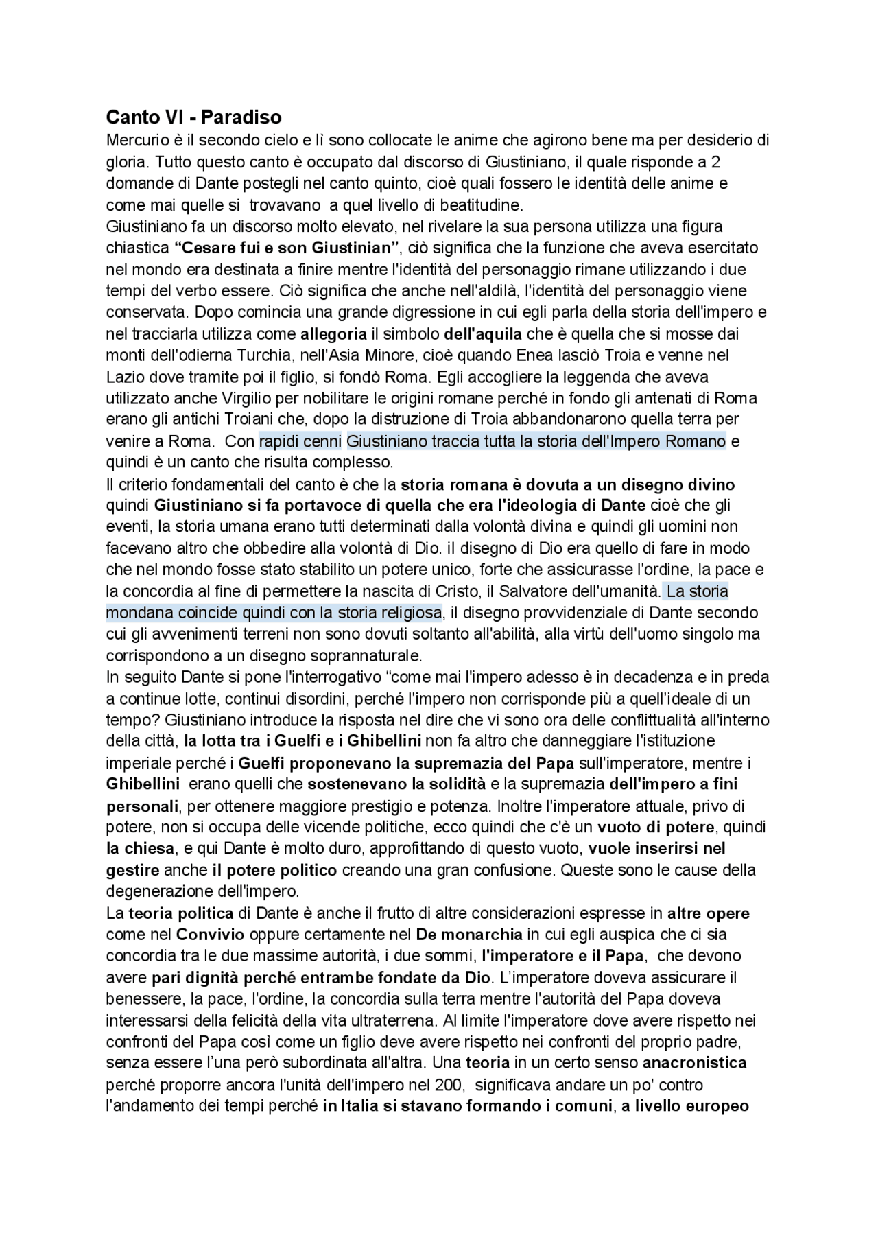 Canto VI paradiso Divina Commedia Docsity Canto VI paradiso Divina Commedia Docsity