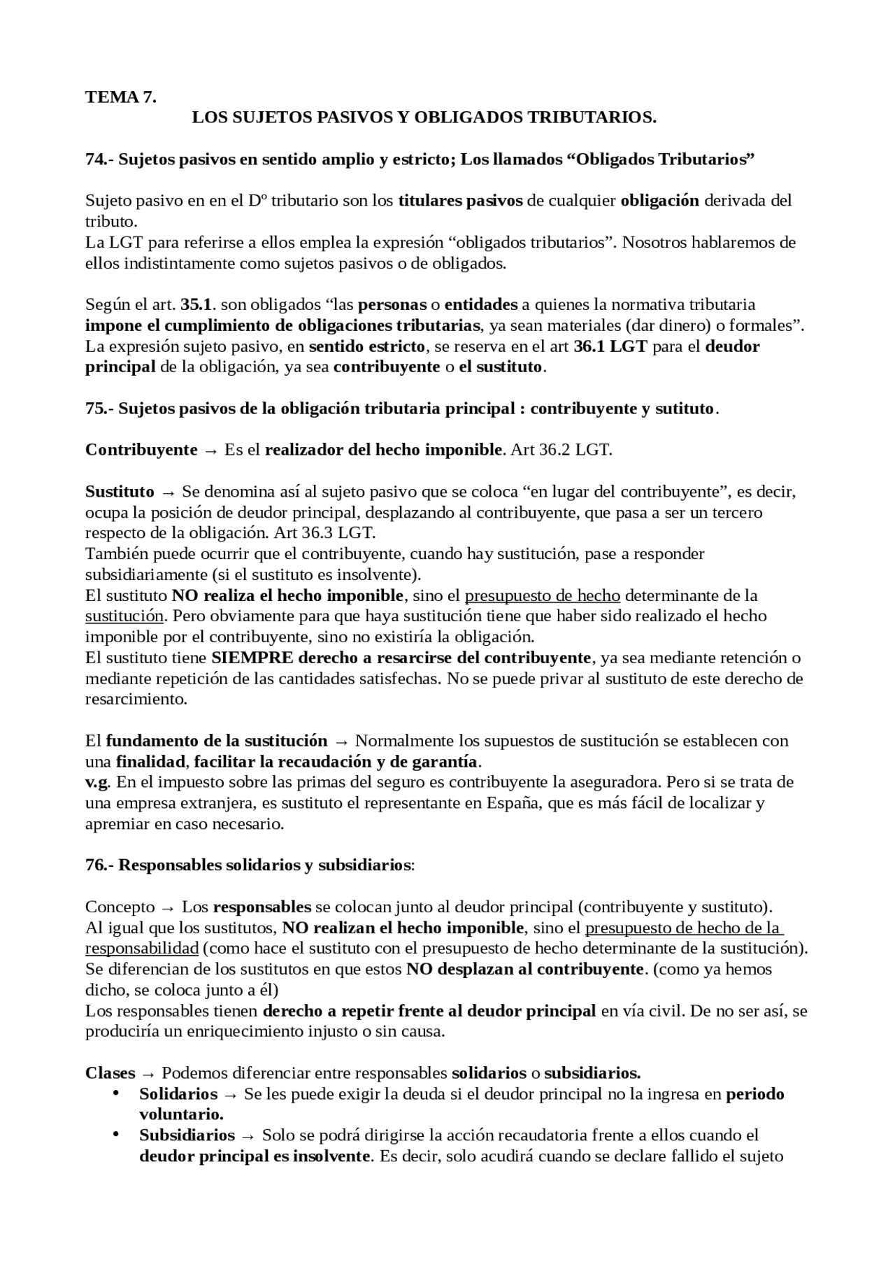 Los sujetos pasivos y obligados tributarios. Universidad Complutense de ...