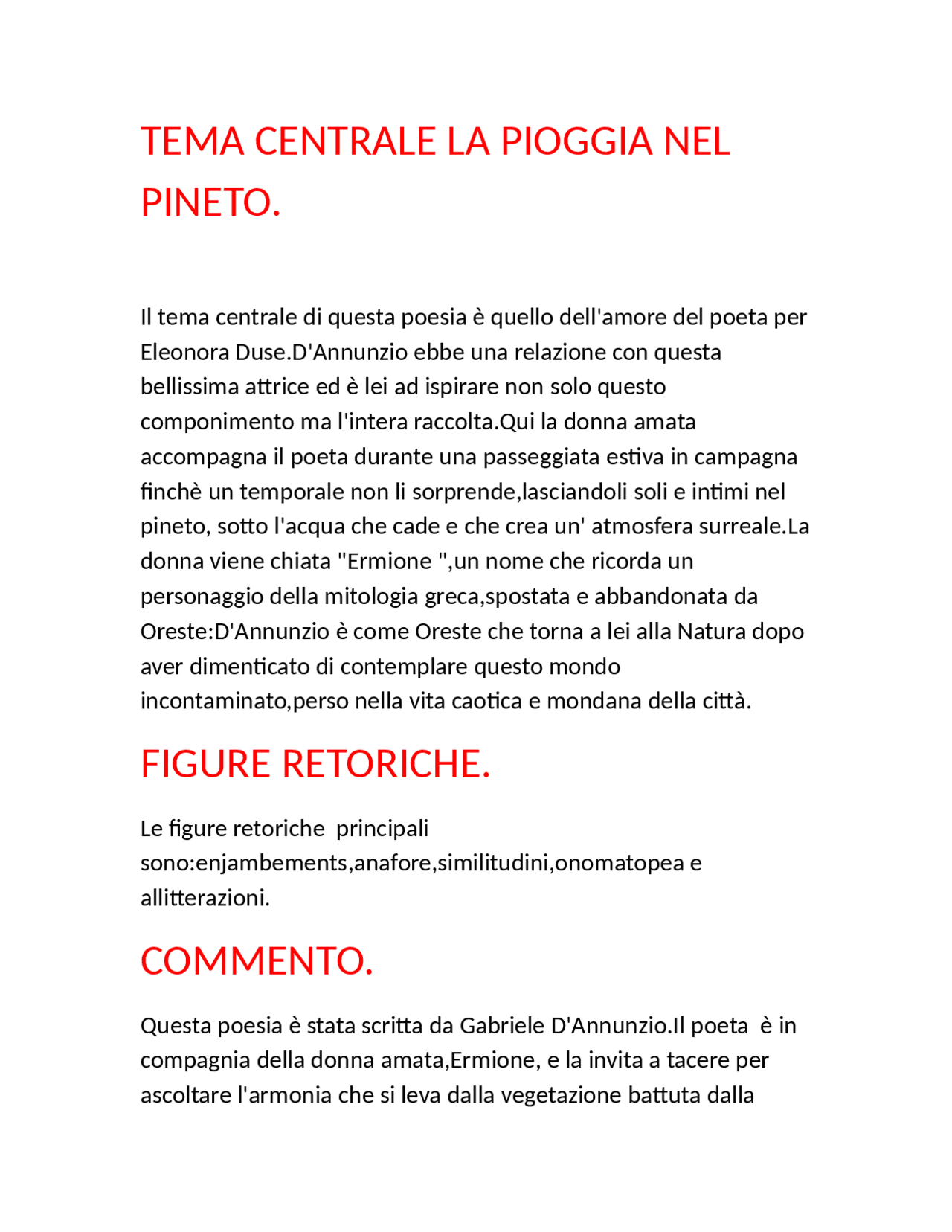 POESIA ' LA PIOGGIA NEL Docsity POESIA ' LA PIOGGIA NEL Docsity