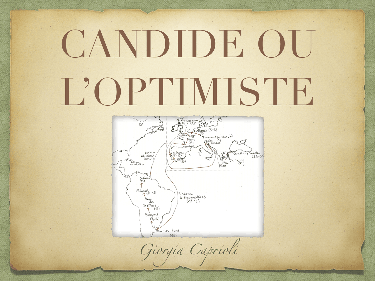 Candide Page De Garde PowerPoint in pdf di Candide, Voltaire | Slides of French | Docsity