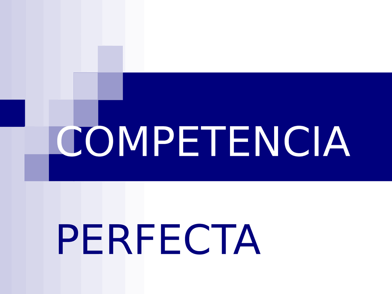 Competencia perfecta - Docsity
