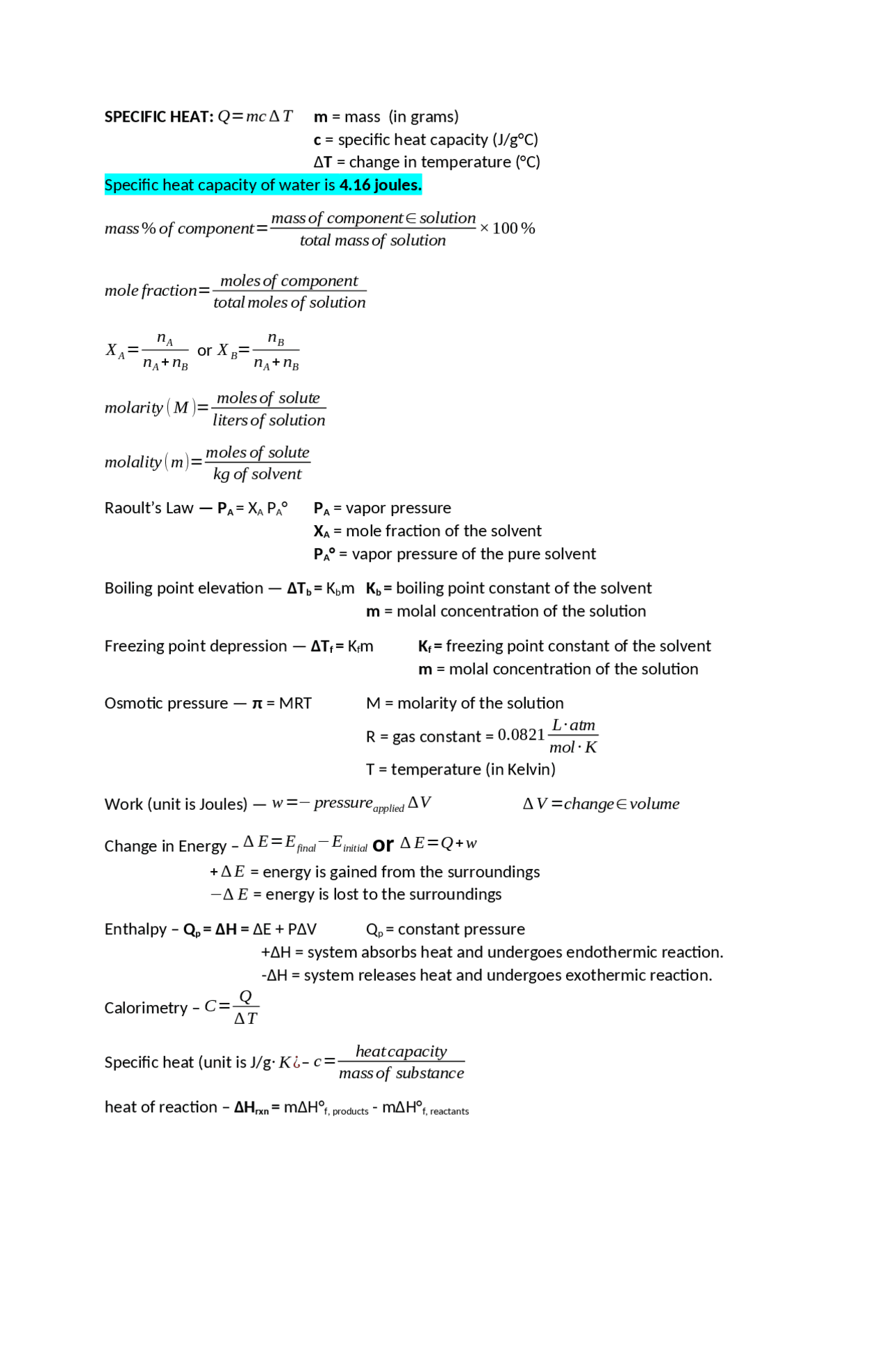 Physics or Chemistry - Docsity