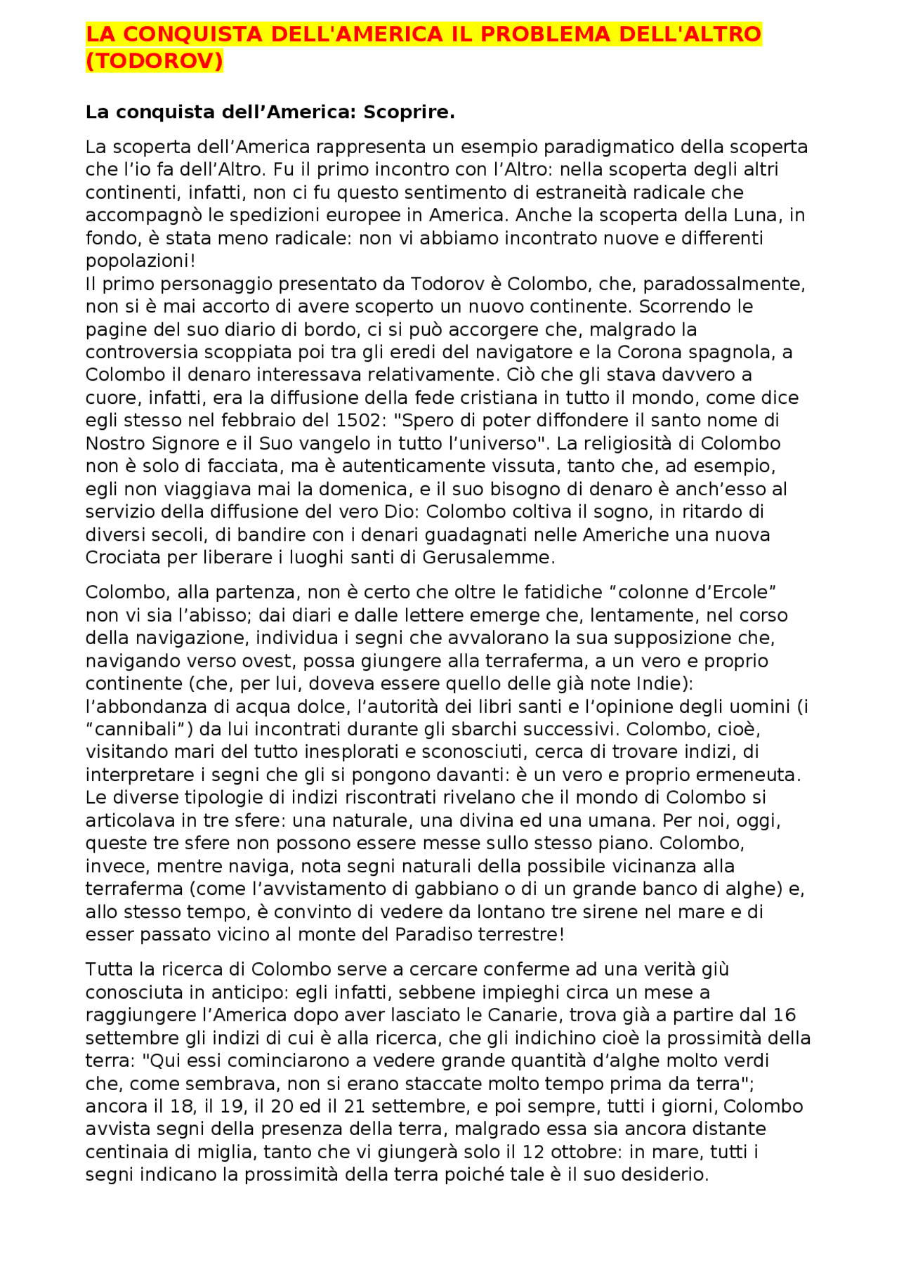 Riassunto del libro Riassunto del libro