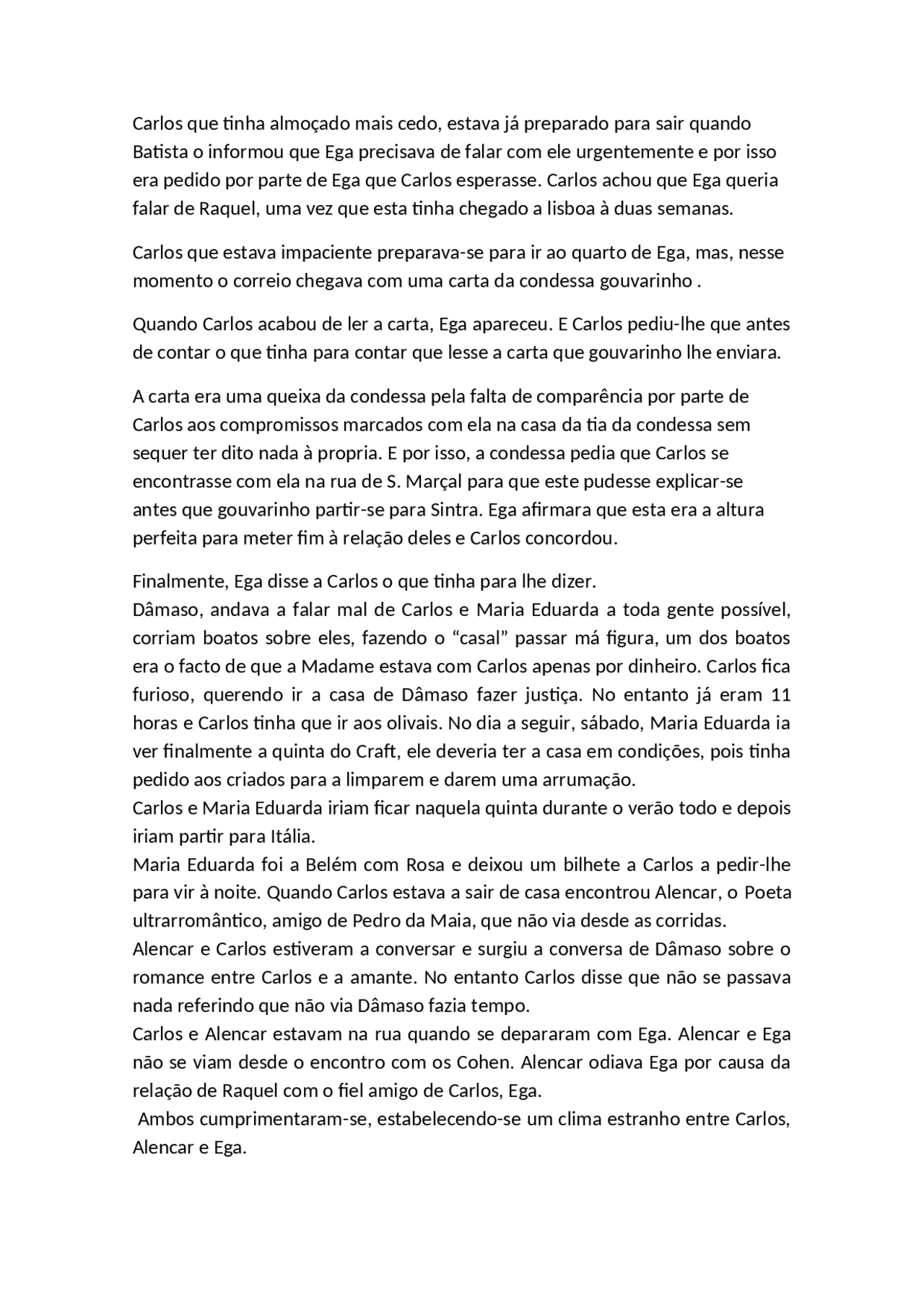 Maias - décimo terceiro capitulo - Docsity