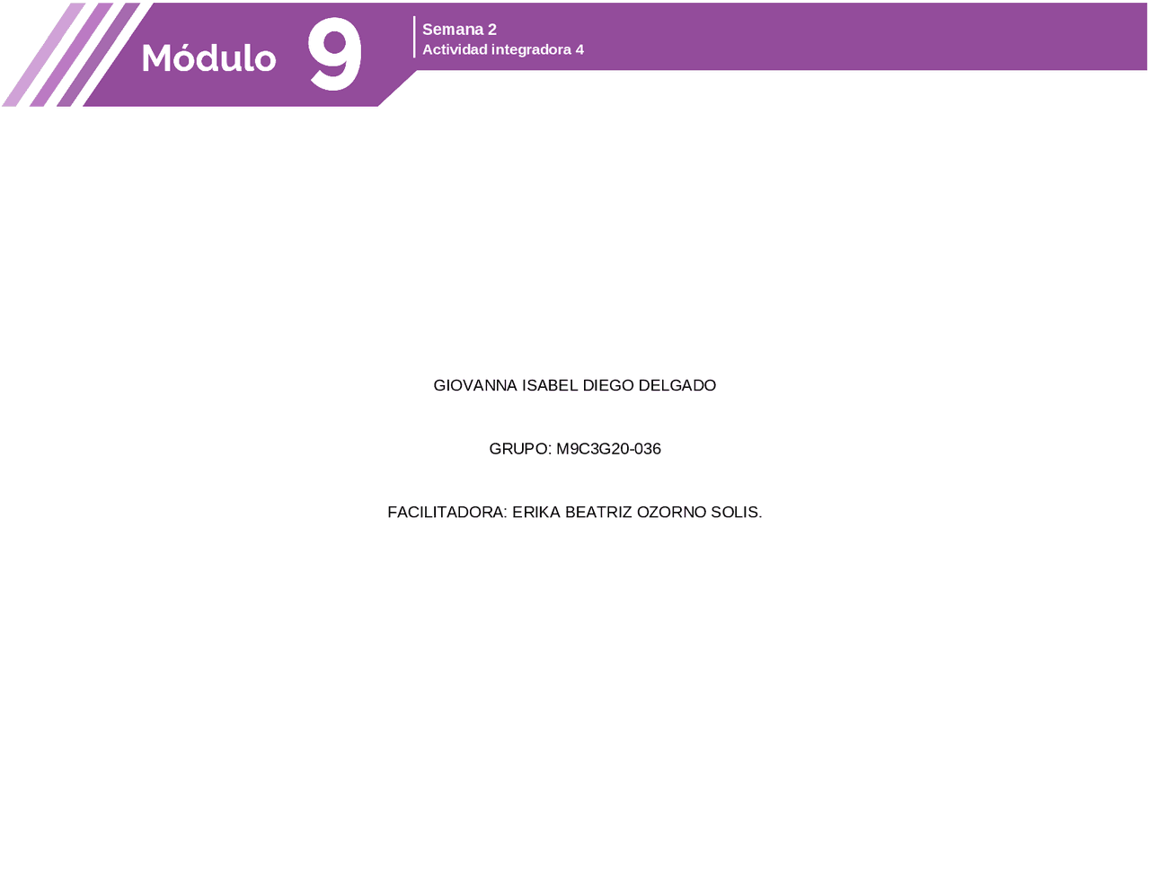 Modulo 4 Actividad Integradora Docsity