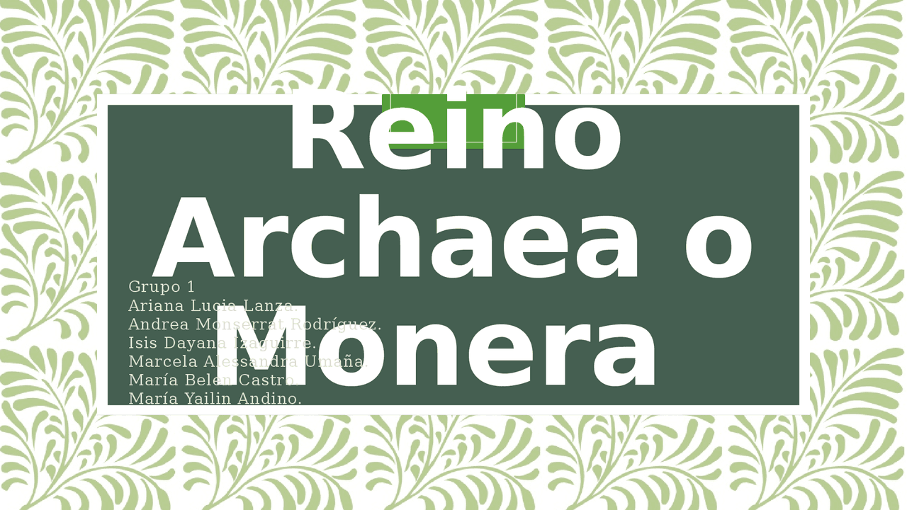 Reino Monera o Archaea | Diapositivas de Biología | Docsity