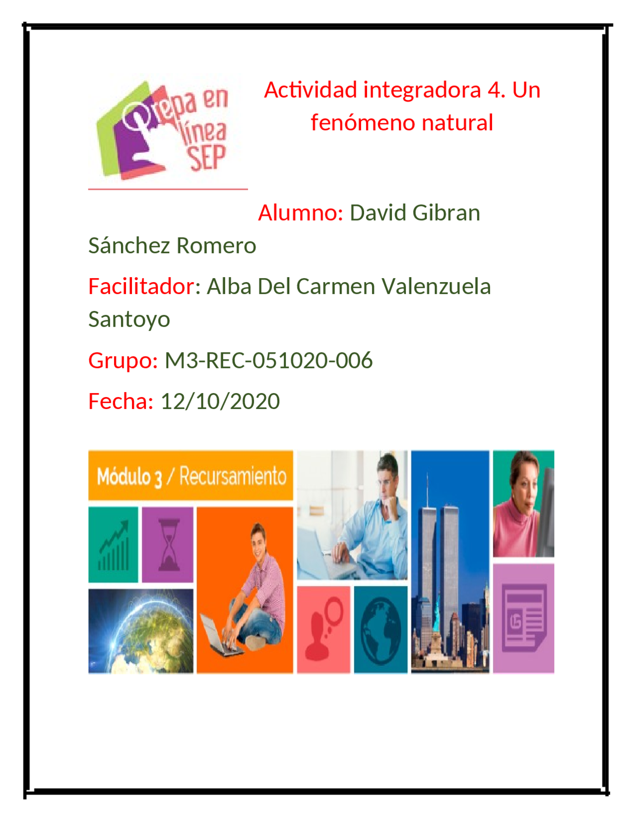 Ejercicios modulo 3 acti 1, 2, 3, 4, y 5 - Docsity