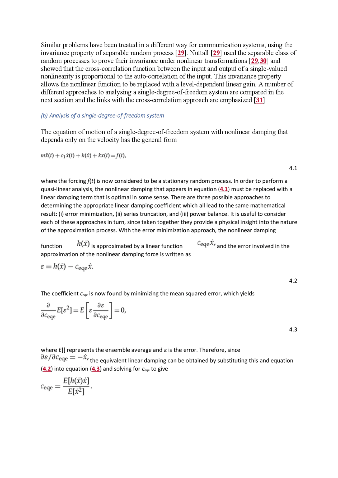 Analysis of Nonlinear Damping in Single-Degree-of-Freedom Systems ...