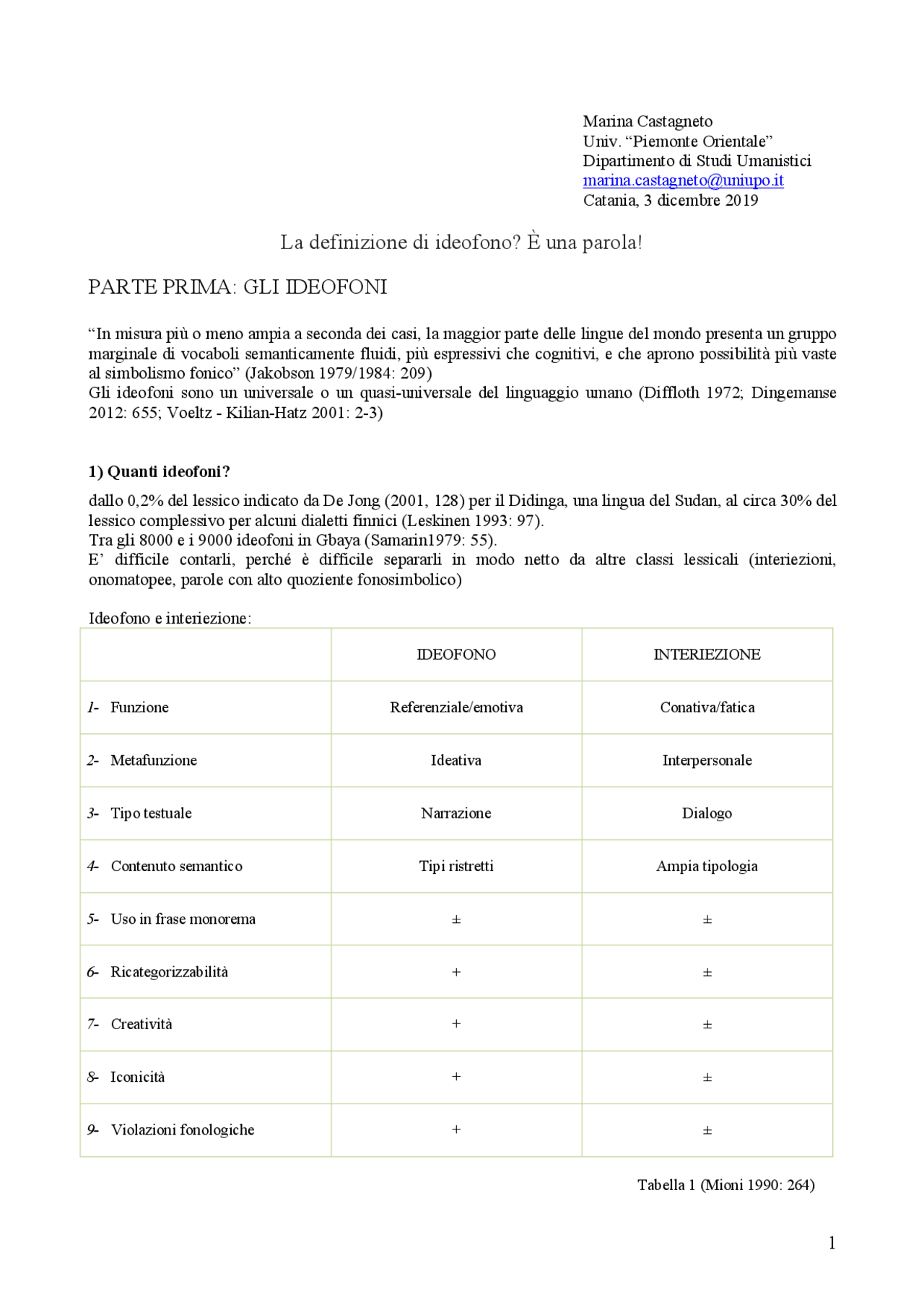 Ideofoni (linguistica generale) - Docsity