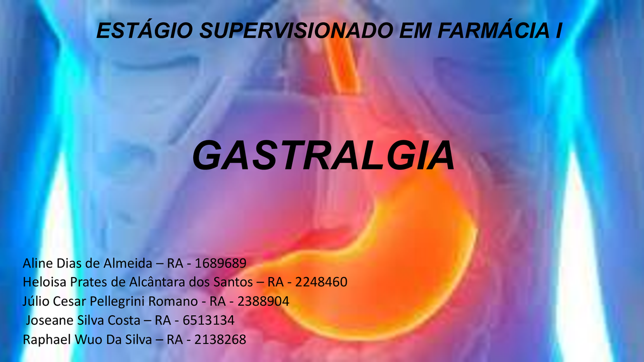 Doença Auto-Limitada - Gastralgia - Docsity