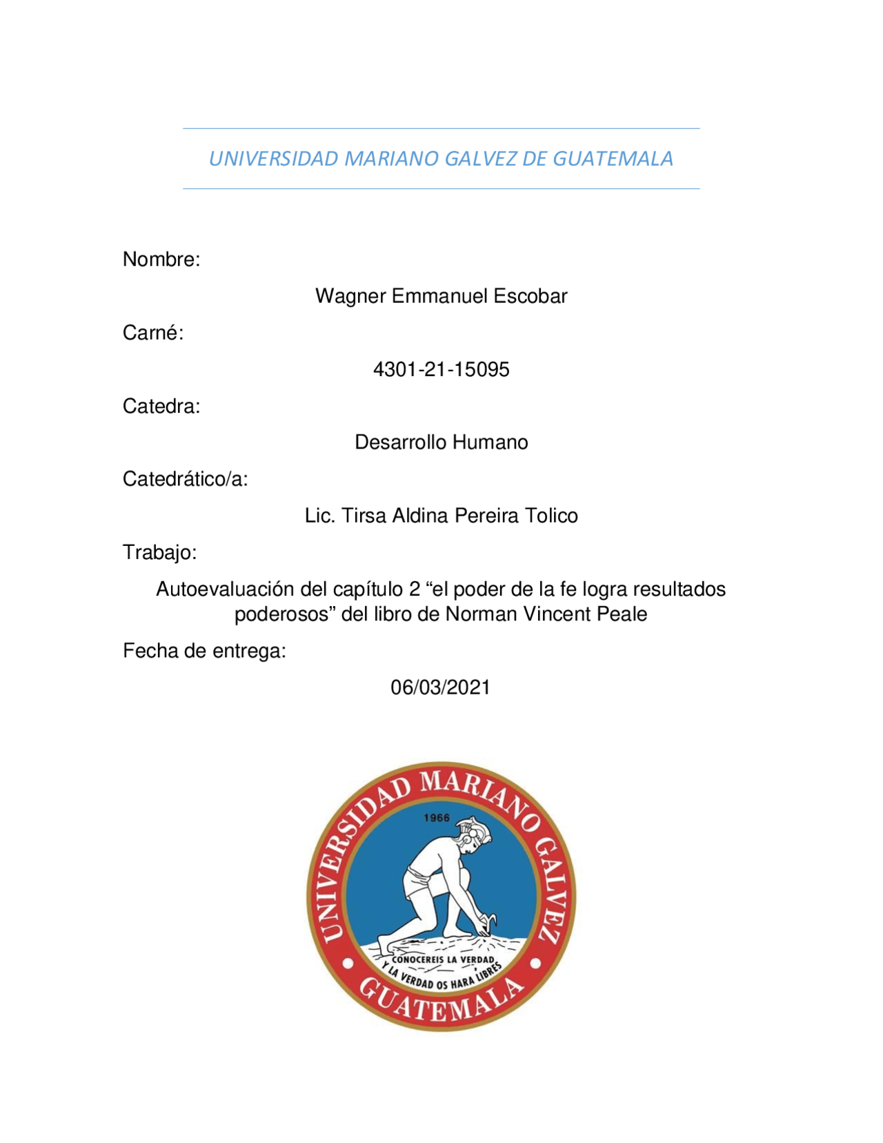 El Poder De La Fe Logra Resultados Poderosos Docsity
