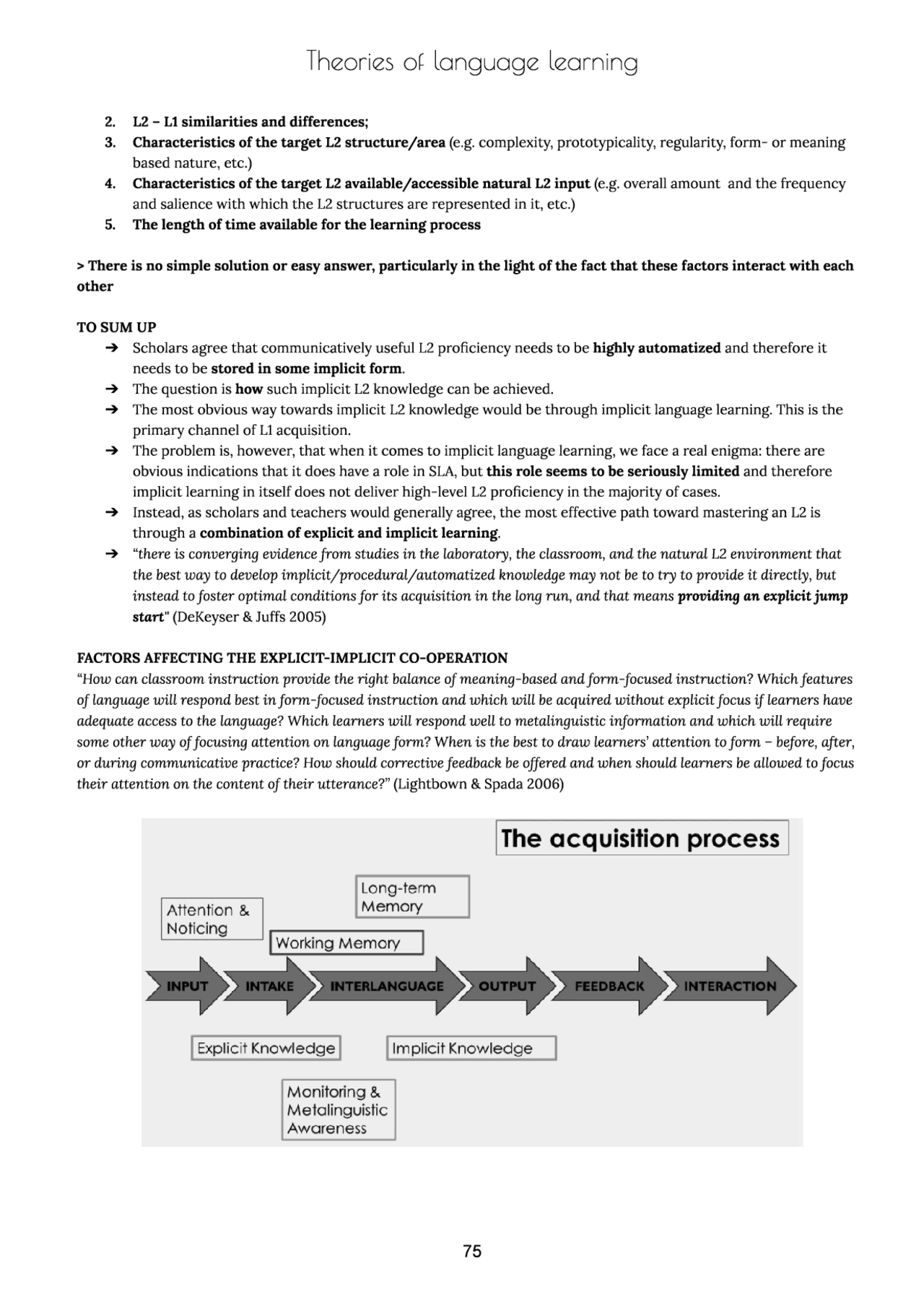Theories of Language Learning - appunti | Appunti di Metodi di ...