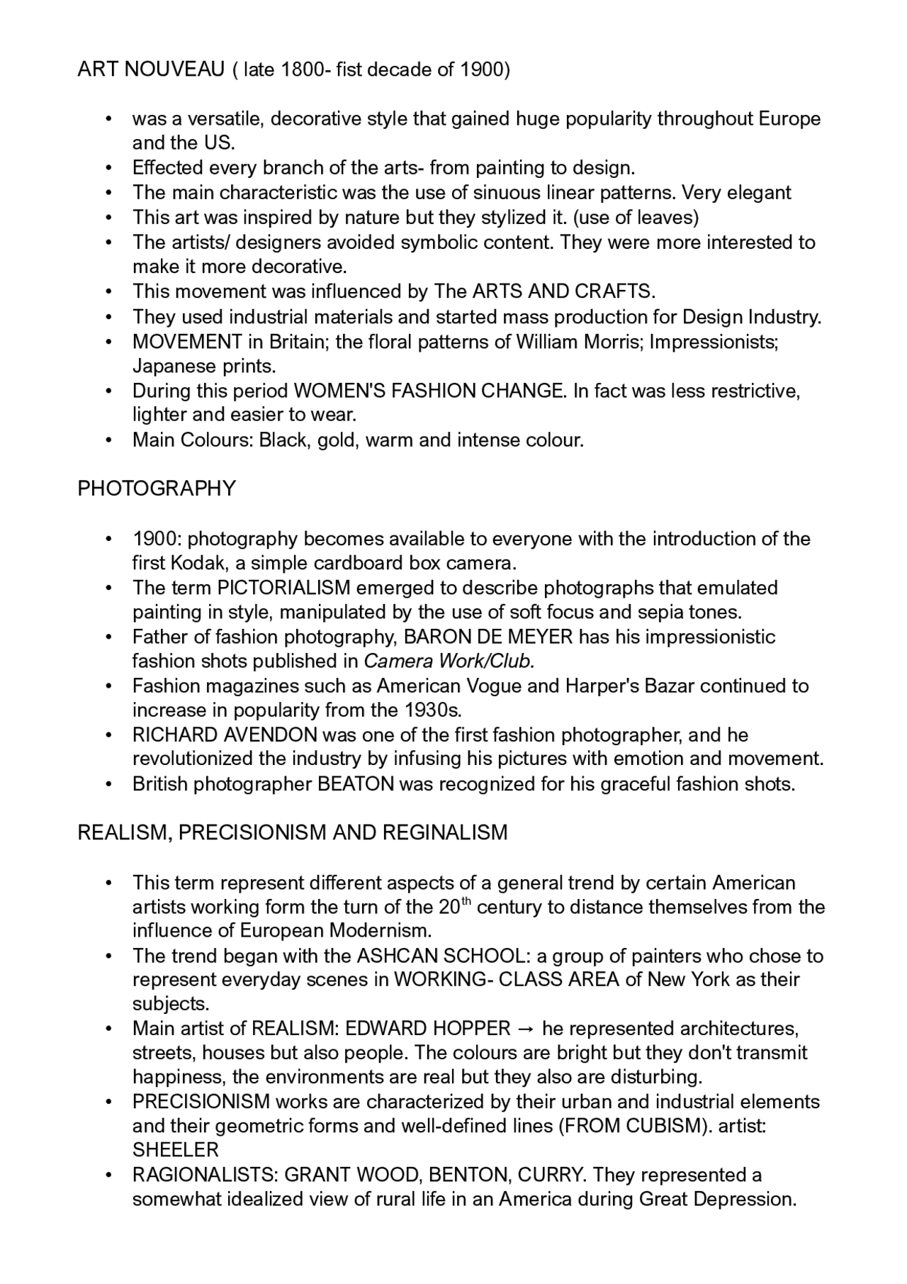 Storia dell' arte in inglese Docsity