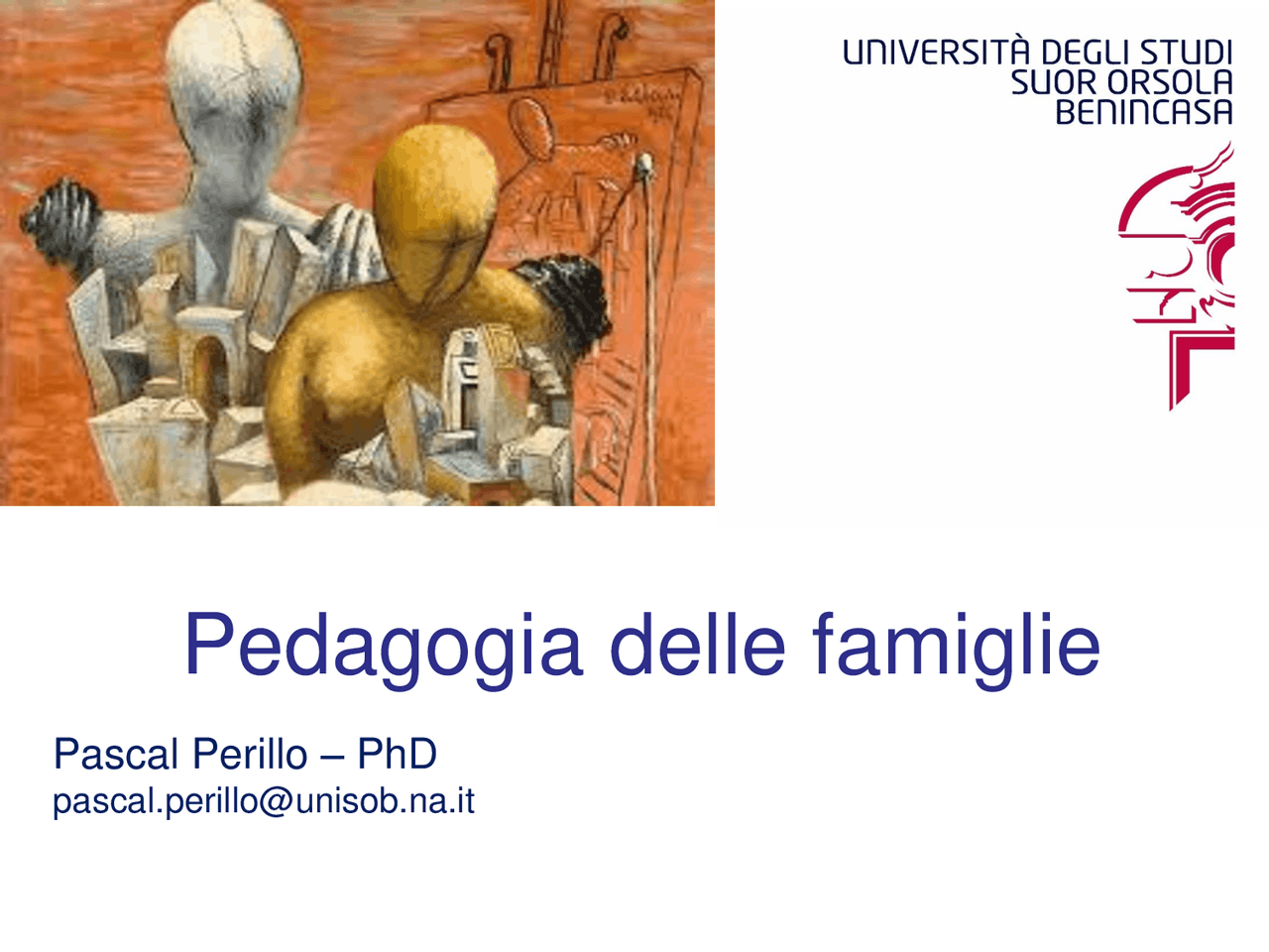 PEDAGOGIA DELLE FAMIGLIE Docsity