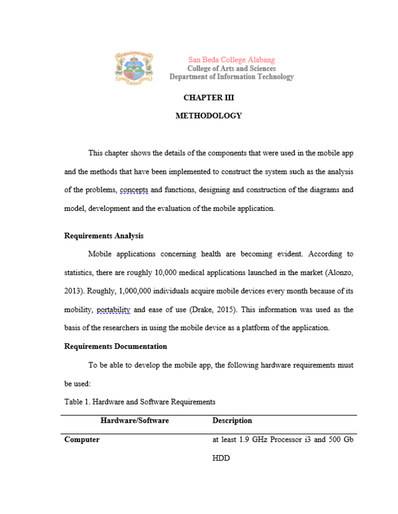 Proponents Chapter Sample Chapter 3 and Its Proponents - Docsity