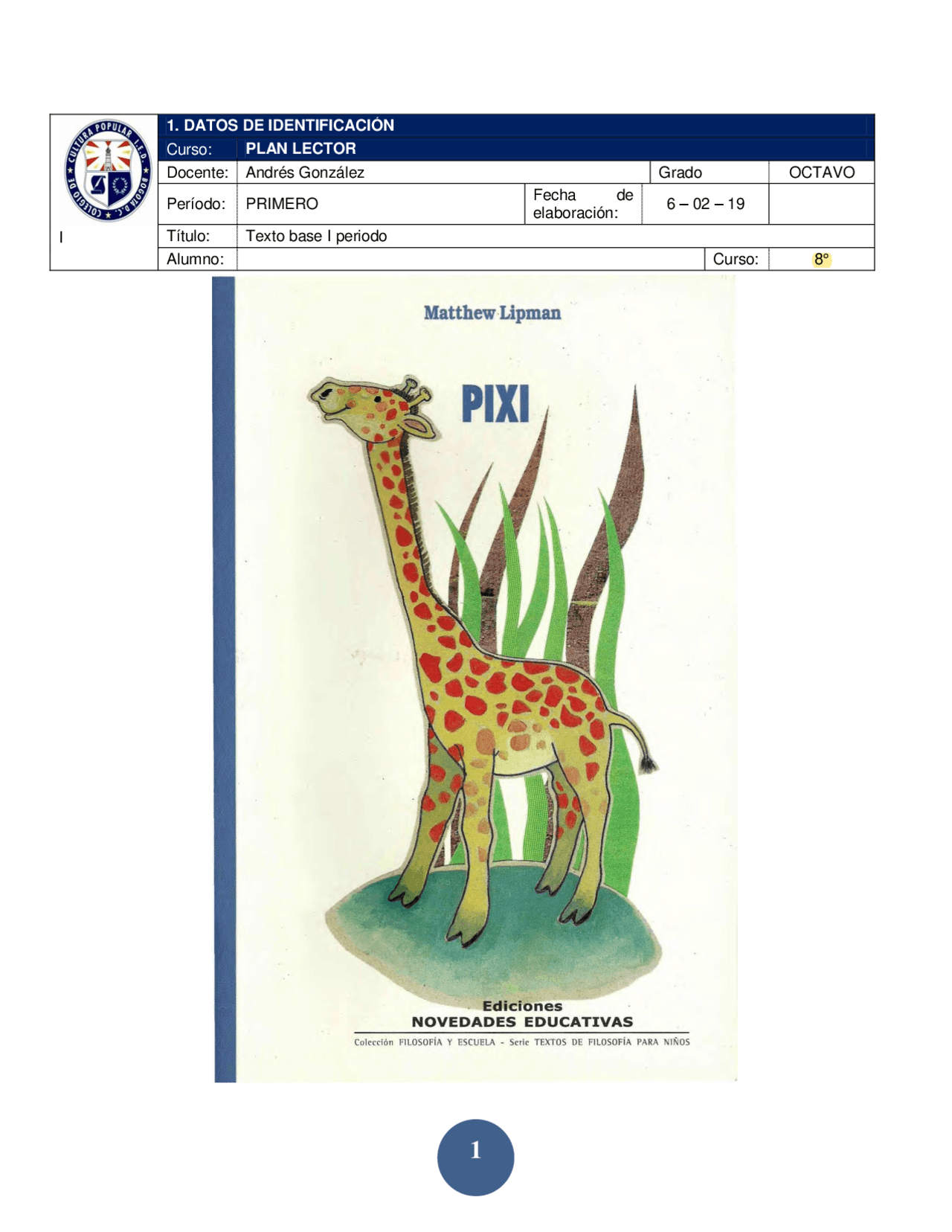 Pixie libro de filosofia - Docsity