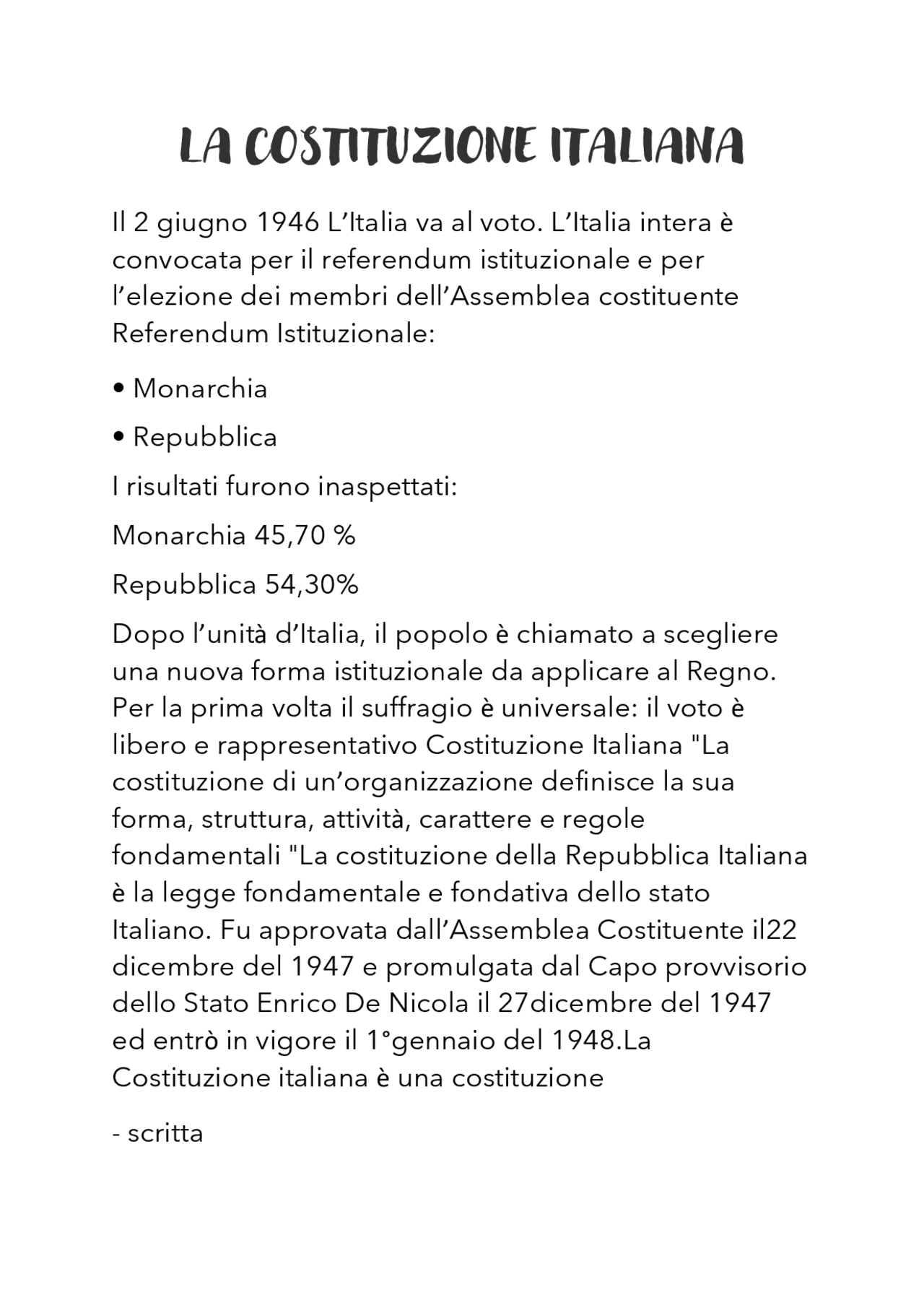 test sulla costituzione italiana con risposte pdf