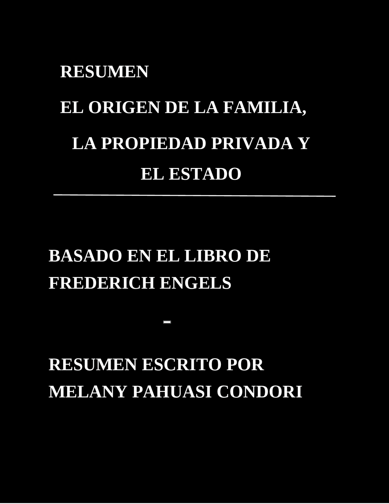 Resumen De El Origen De La Familia Y Propiedad Del Estado De F Engels Docsity
