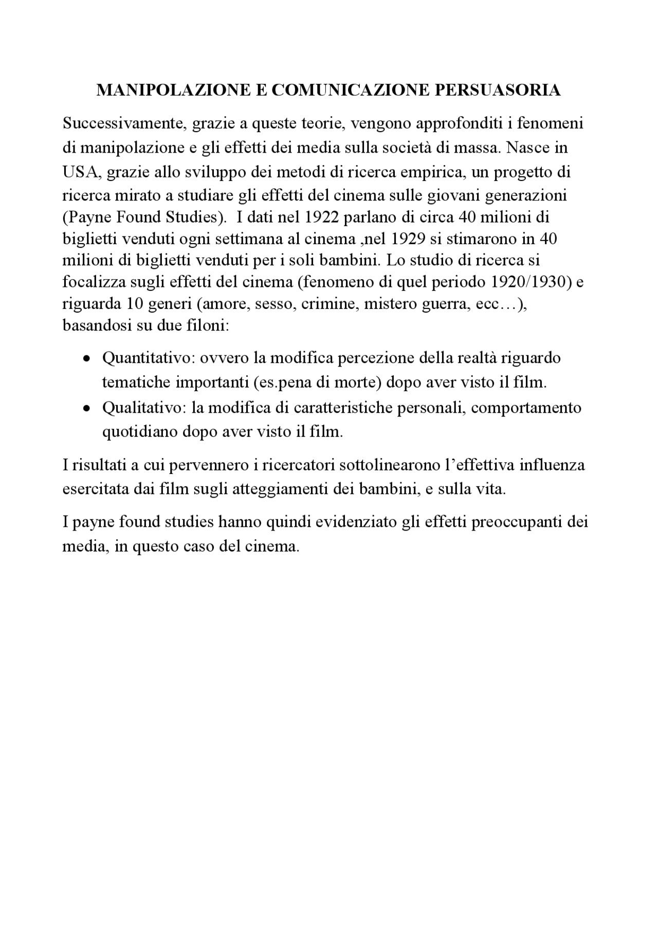 SOCIOLOGIA DELLA COMUNICAZIONE Docsity