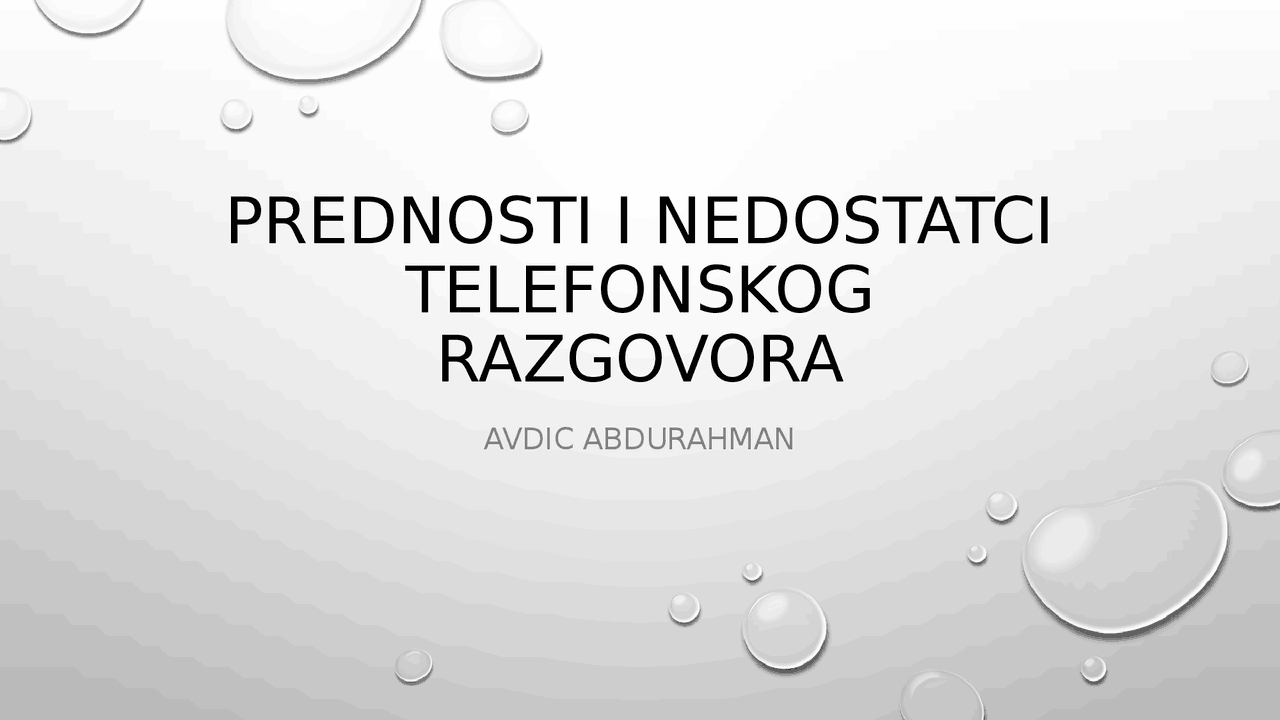 Telefonski razgovor (prednosti i nedostatci) | Beleške' predlog ...