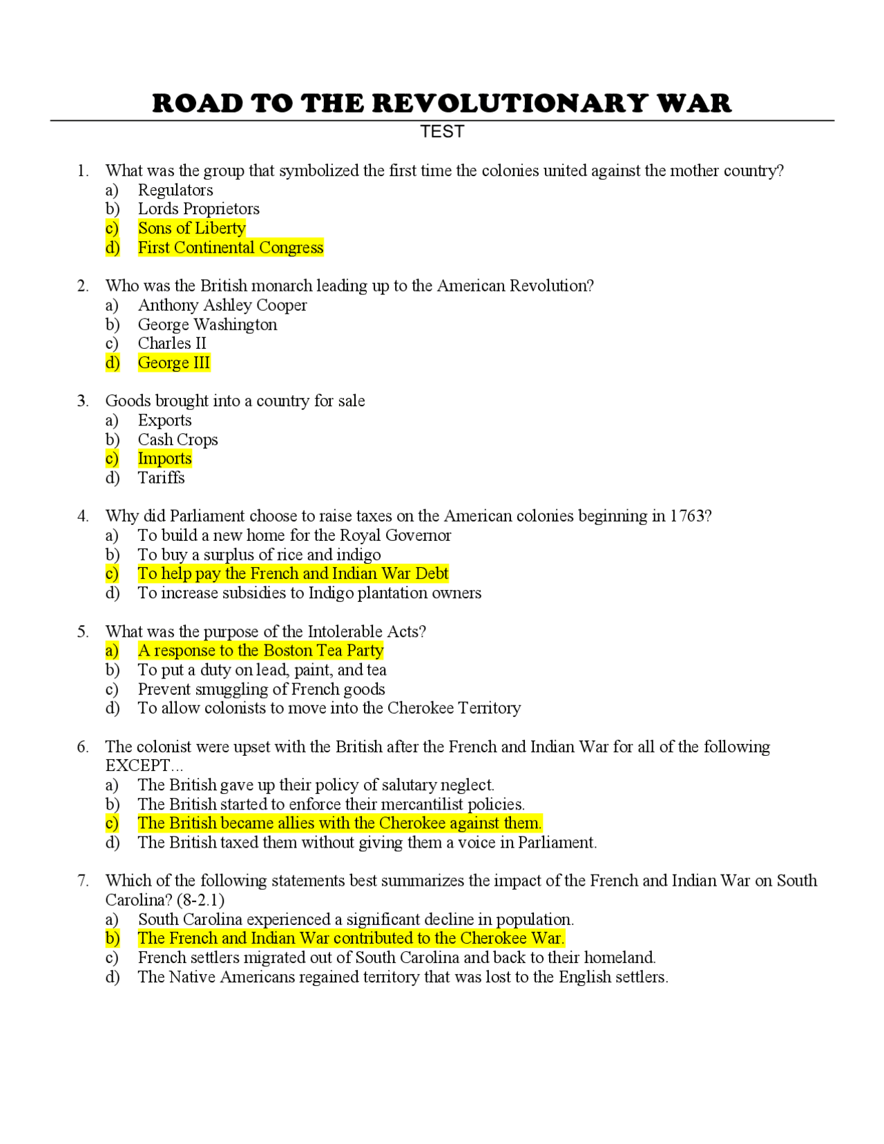The Road To Revolution Worksheet With Key Exercises History Docsity the-road-to-revolution-worksheet-with-key-exercises-history-docsity