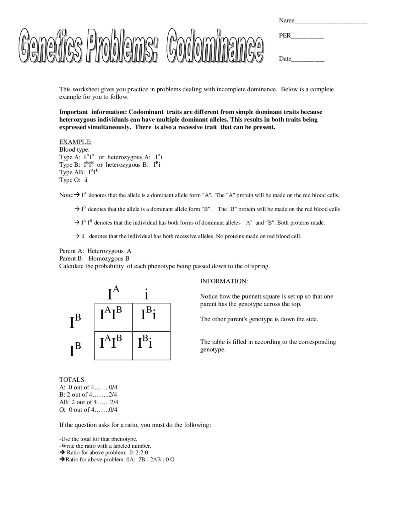 CoDominance Worksheet Genetics Exercises Genetics Docsity codominance-worksheet-genetics-exercises-genetics-docsity