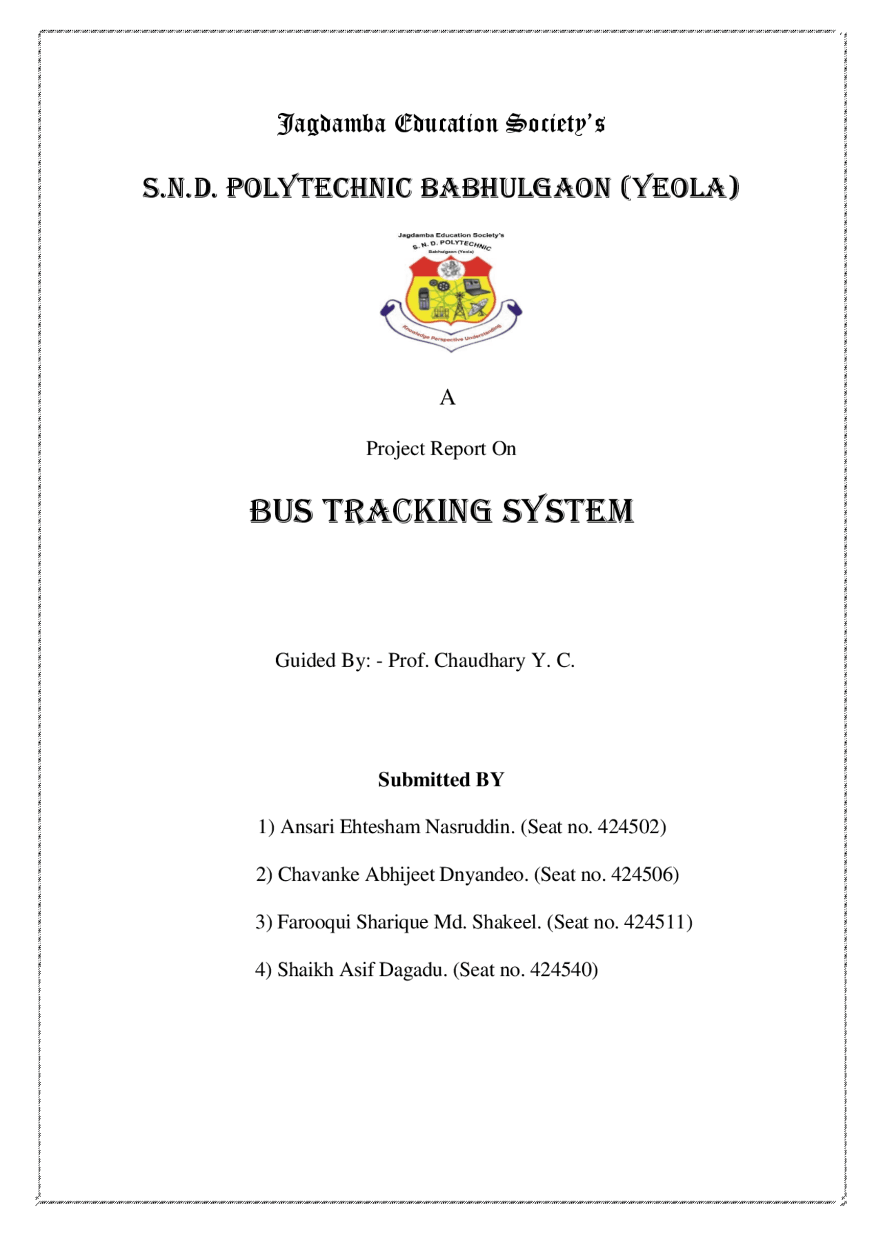 Bus(vehicle) tracking system - Docsity