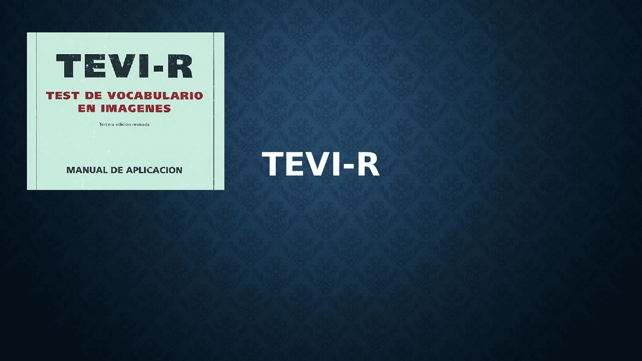 Tevi r guía para su aplicación | Diapositivas de Comunicación | Docsity