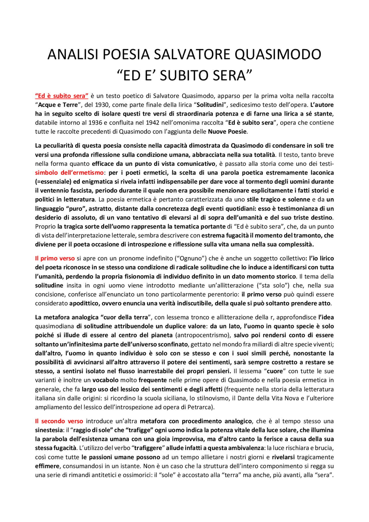 ed è subito sera film