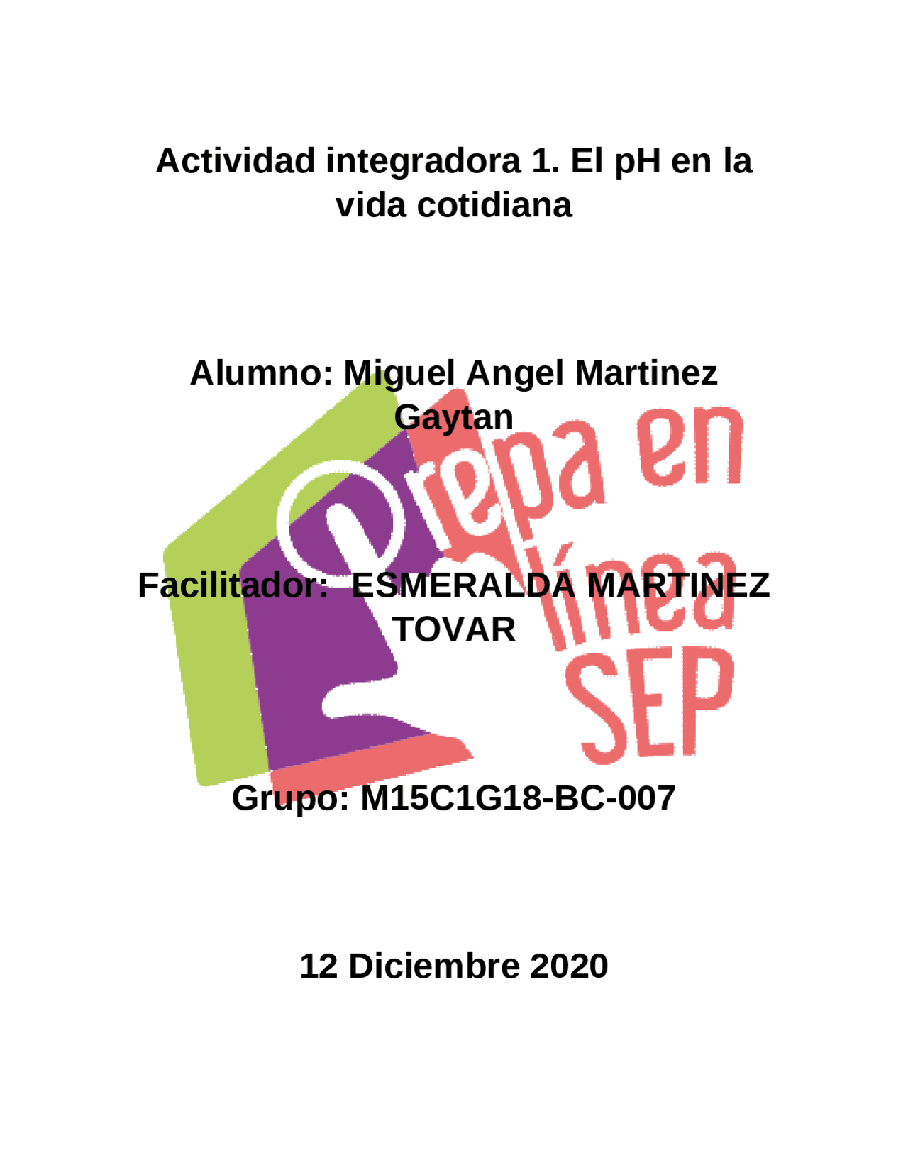 Modulo 15 actividad 1 - Docsity
